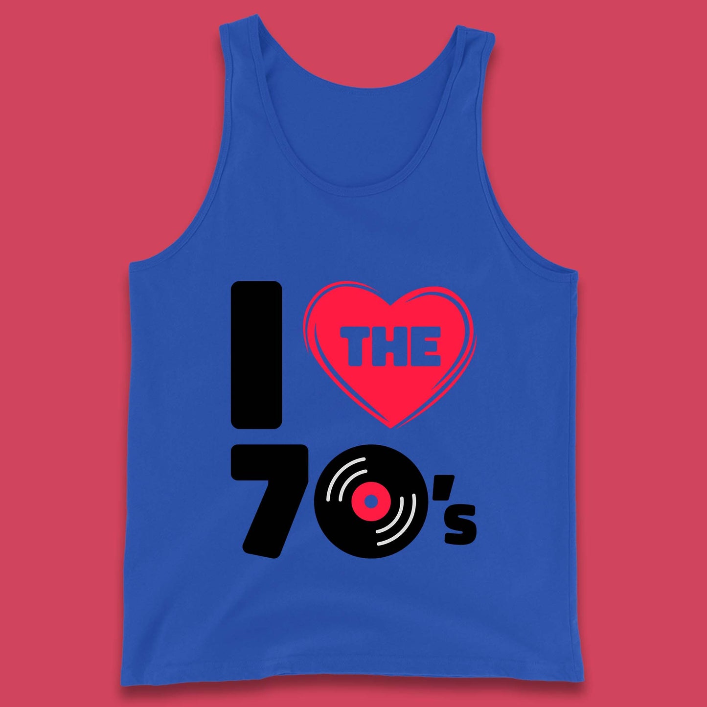 I Love The 70's Vintage Retro Classic Old School Country Music 70s Party Tank Top
