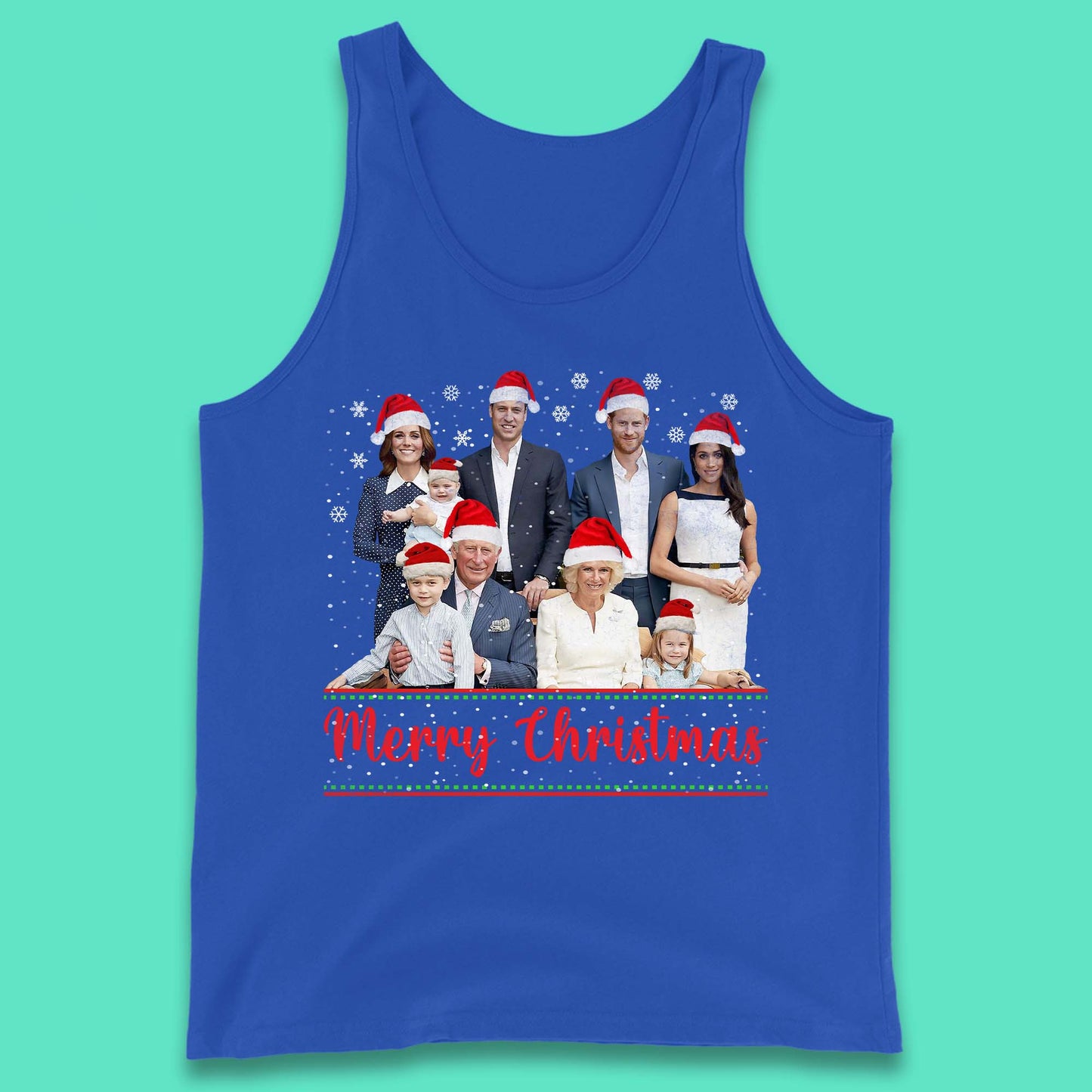 British Royal Family Succession Christmas Tank Top