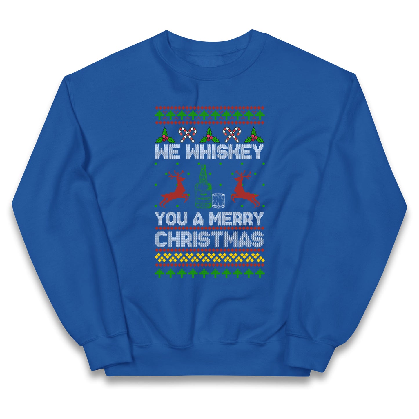 whisky Christmas Kids Jumper