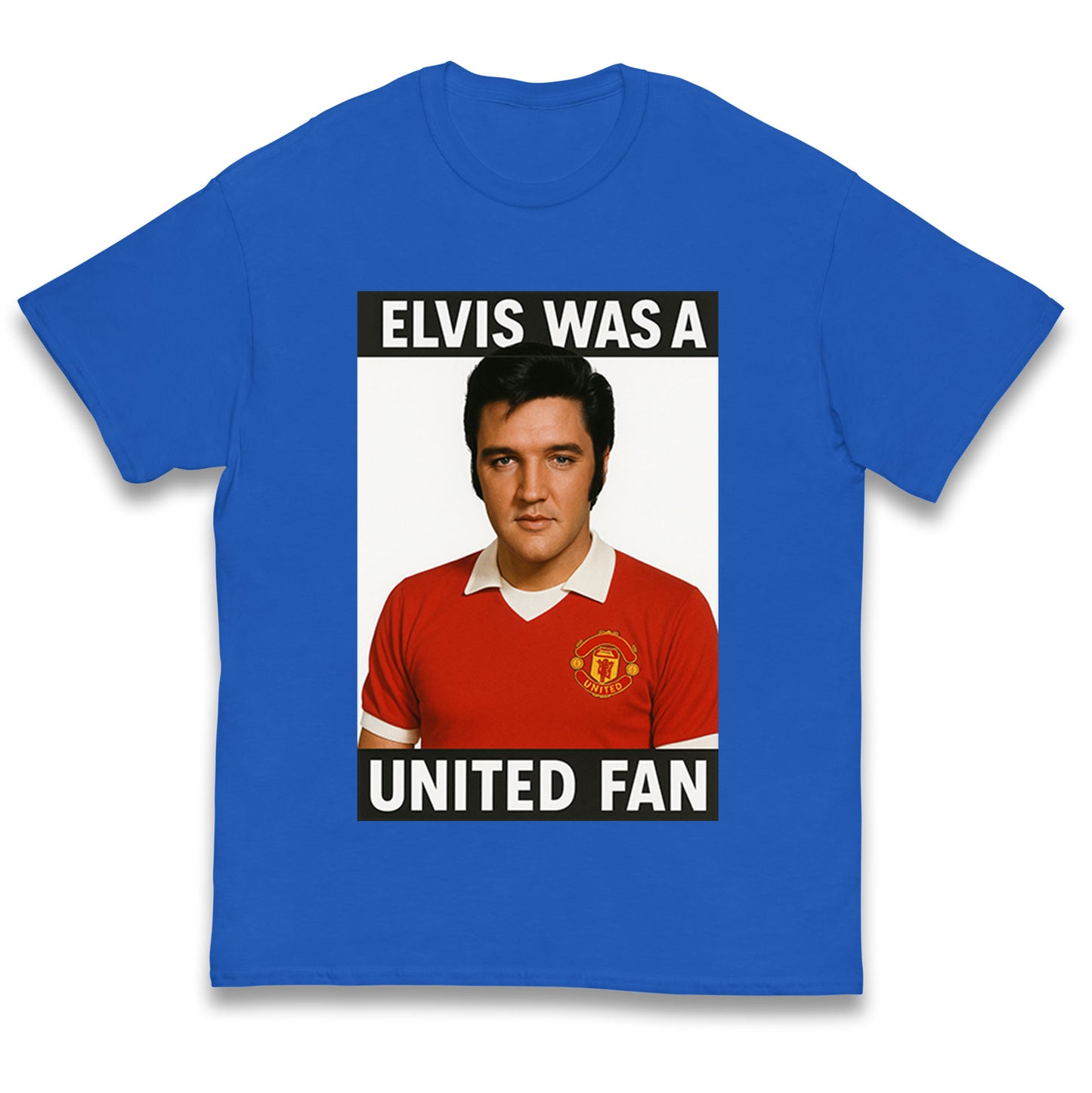 Elvis Presley Mnchester United Kids T Shirt