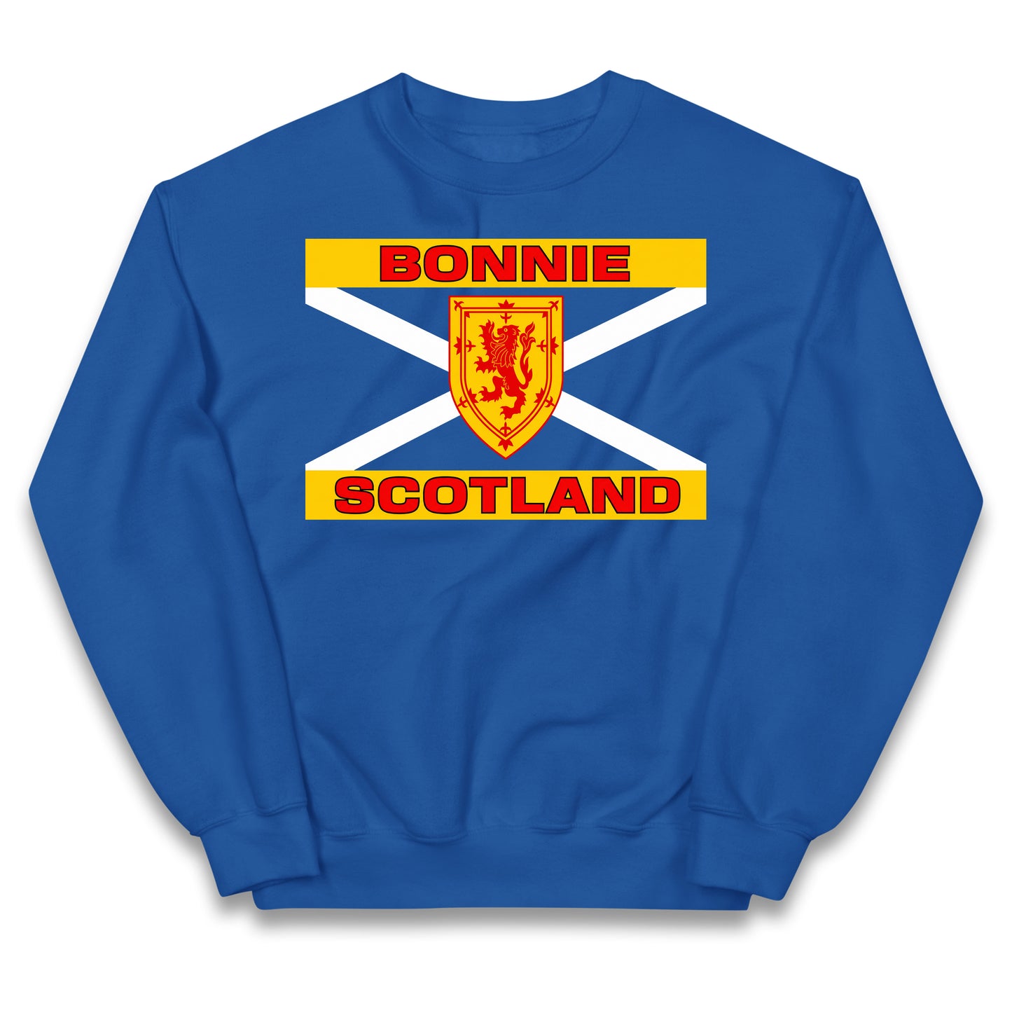 Bonnie Scotland Football Flag Kids Jumper