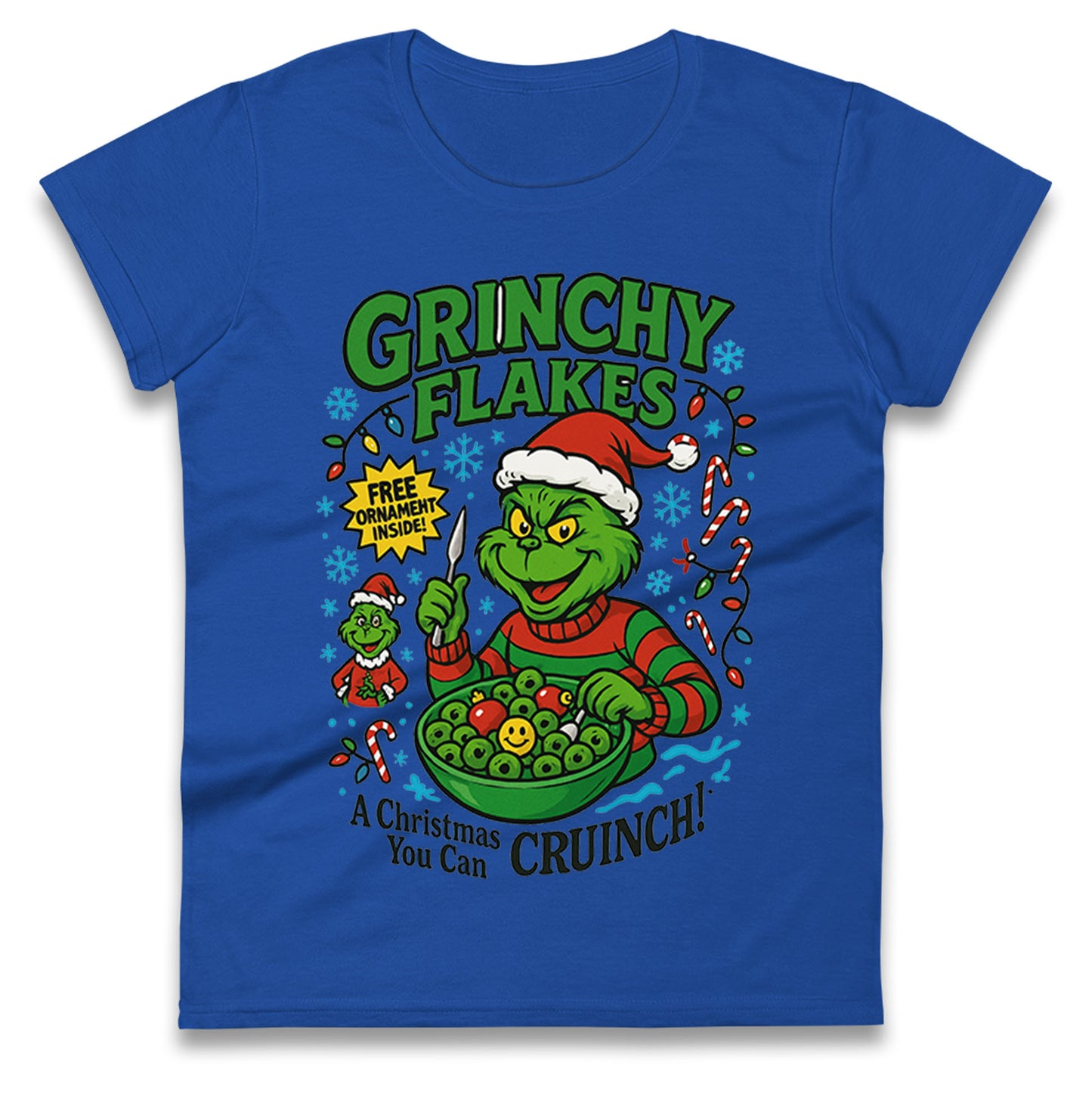 Grinch Christmas Ladies T Shirt