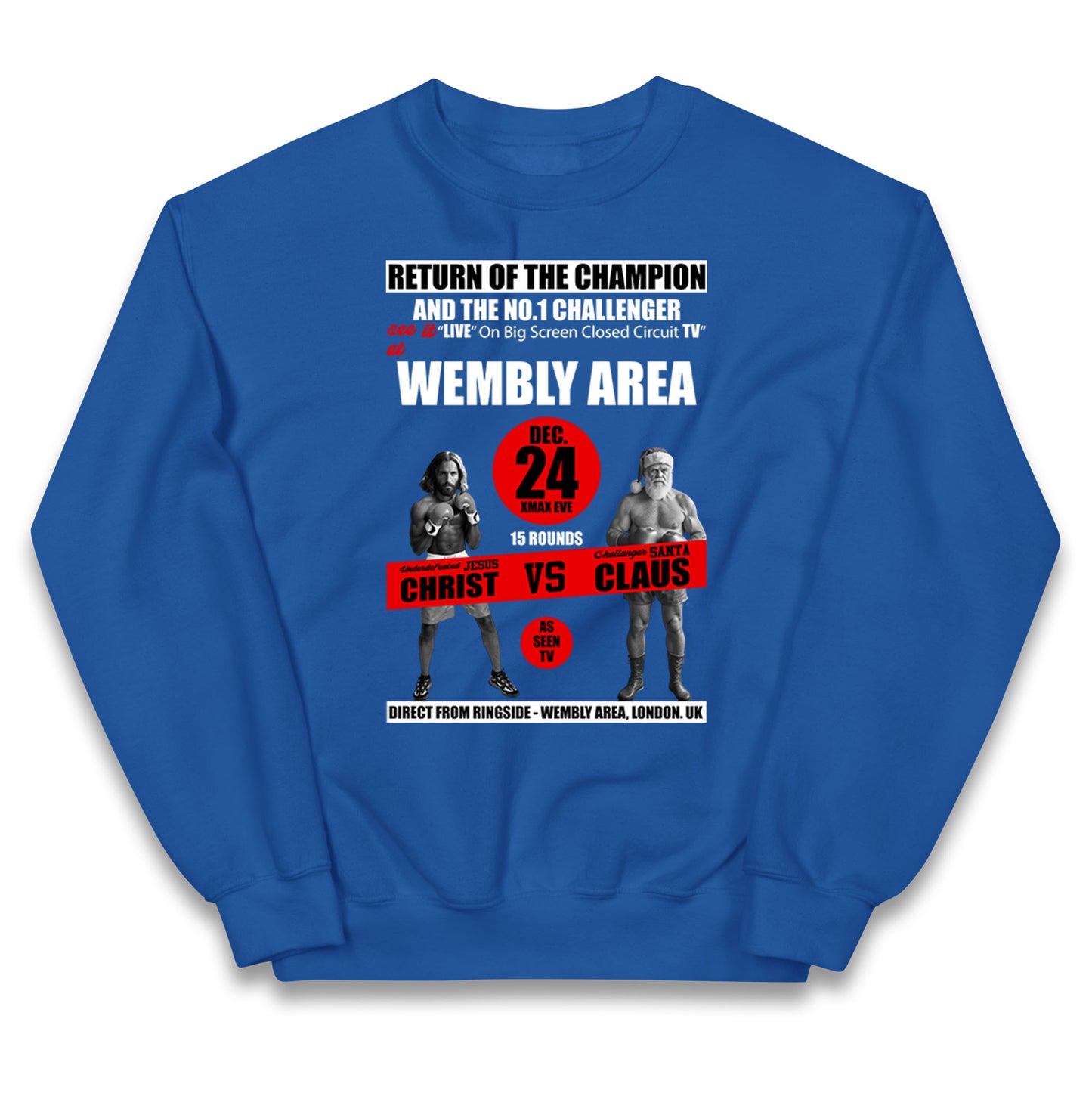 Jesus Christ Vs Santa Claus Kids Jumper