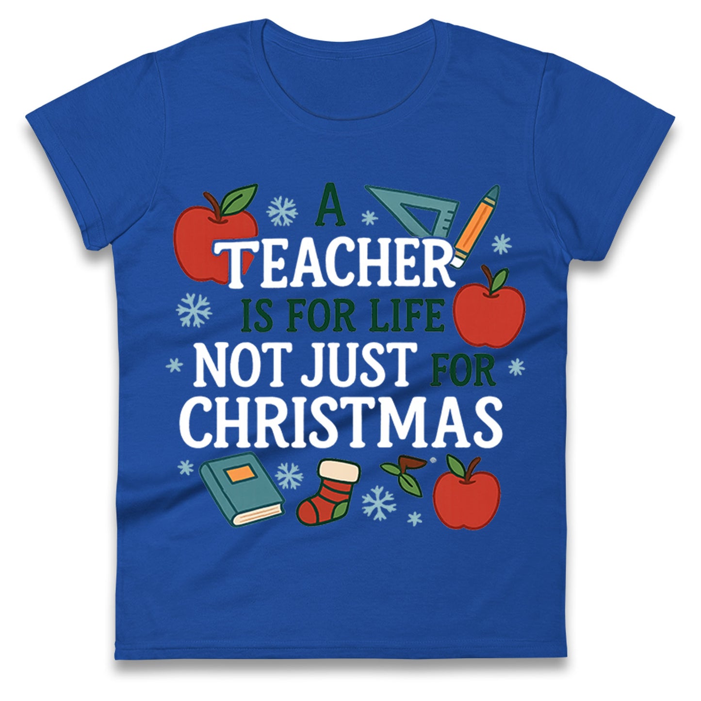 Teacher Christmas Ladies T Shirt