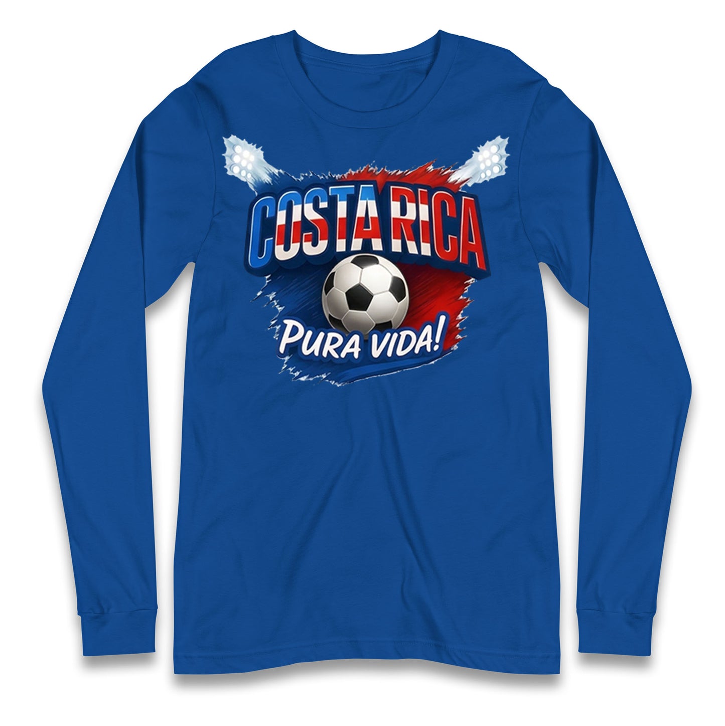 Costa Rica Retro World Cup Longsleeve T Shirt