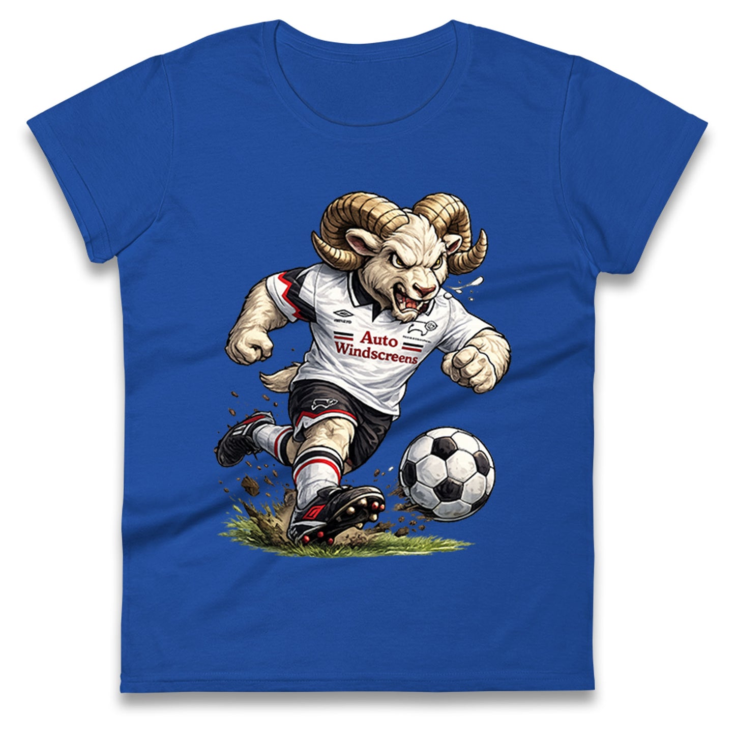 Old School Derby County Ladies T Shirt