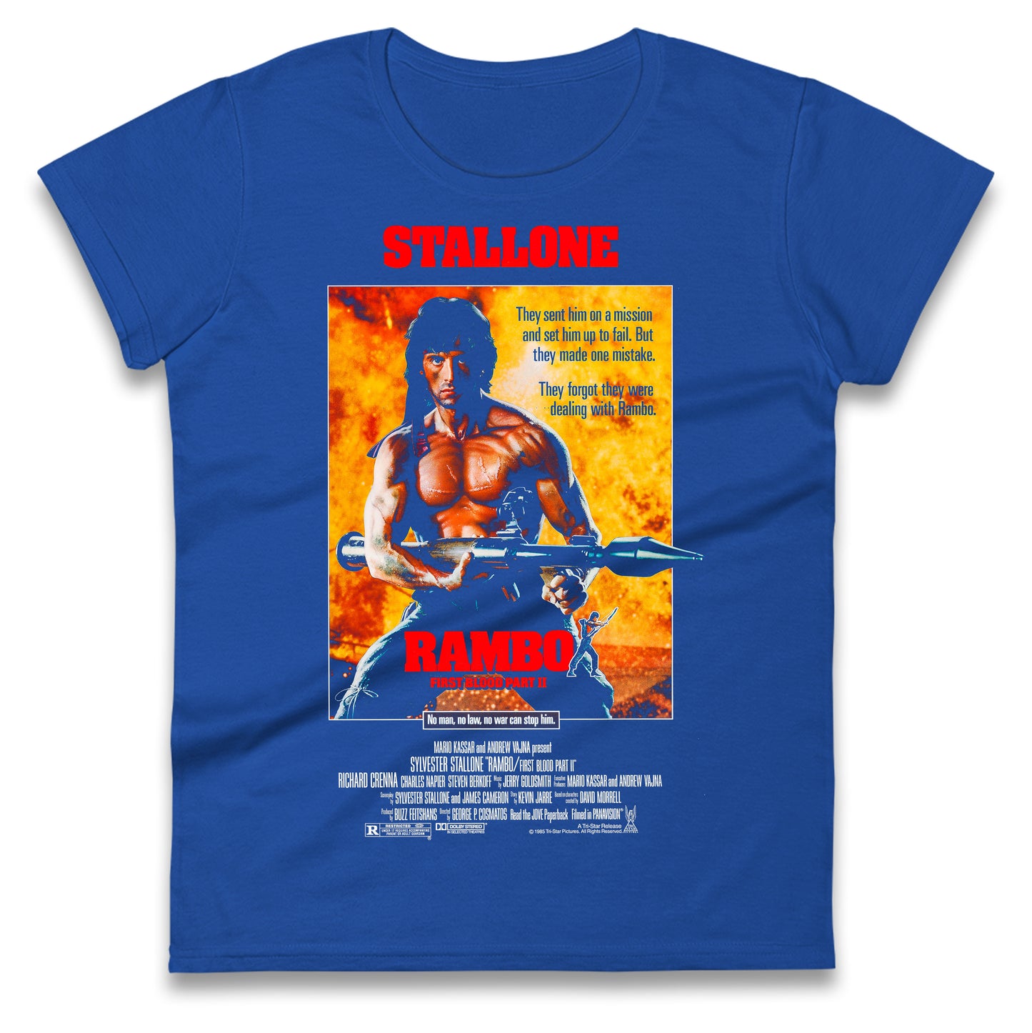Rambo Movies Ladies T Shirt