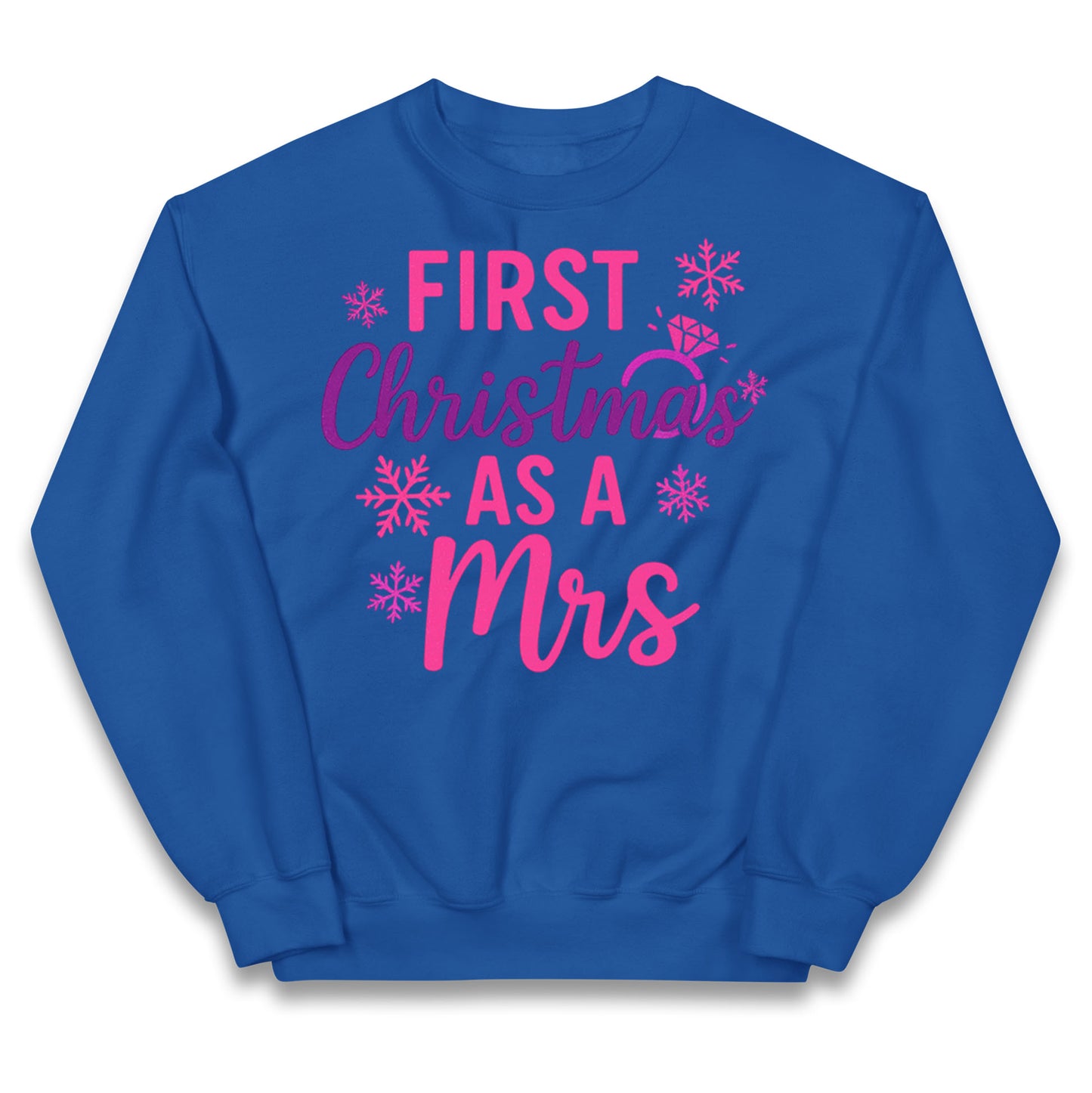 First Christmas As A Mrs Kids Jumper