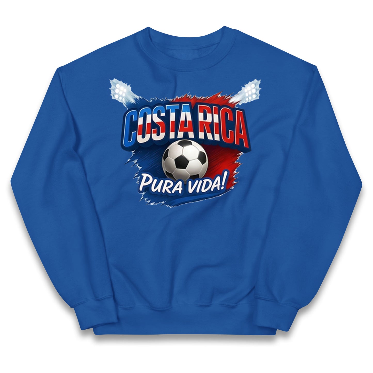 Costa Rica Retro World Cup Kids Jumper
