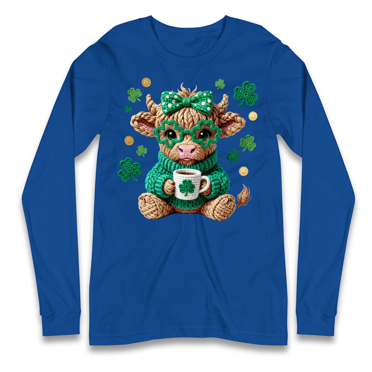 Cute Cow St Patrick Longsleeve Tee