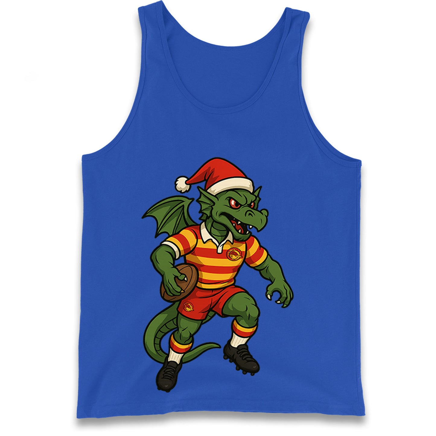 Retro Catalans Dragons Christmas Tank Top