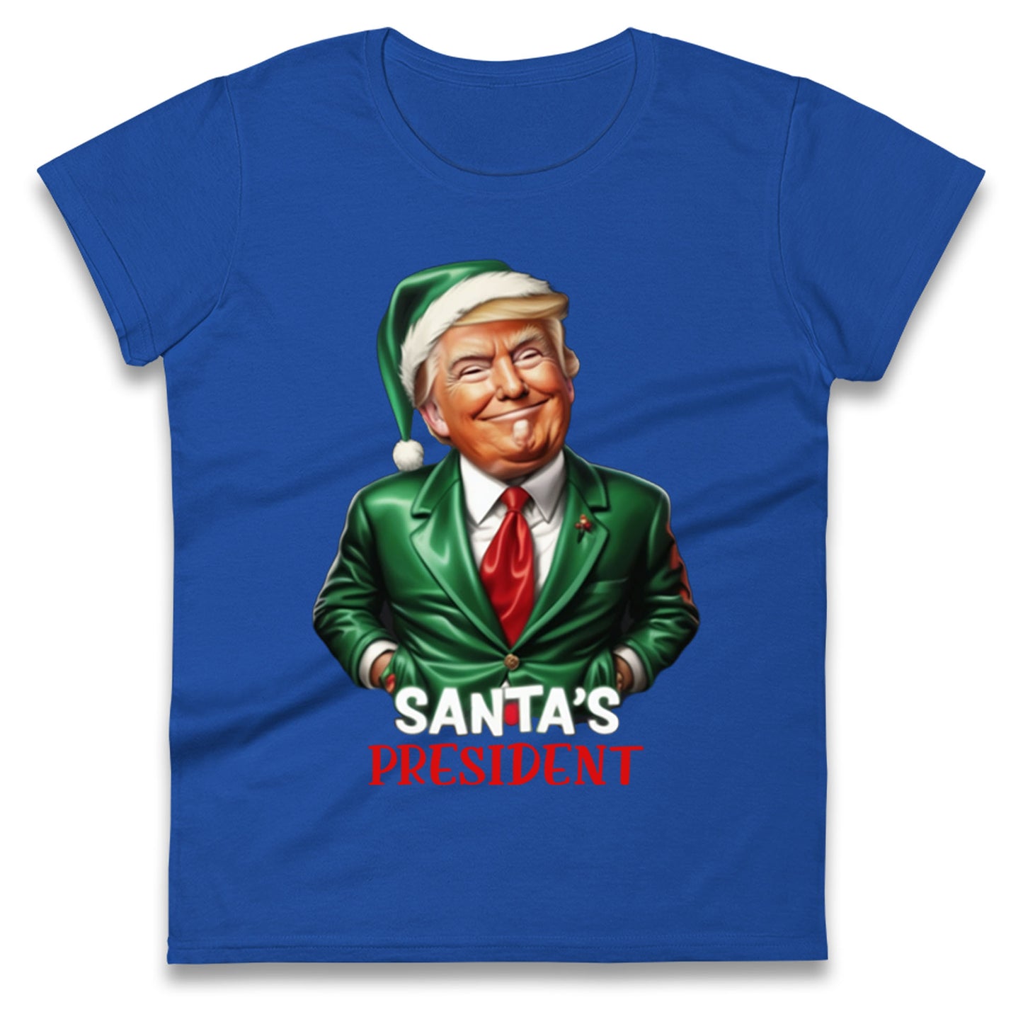 Donald Trump Christmas Ladies T Shirt