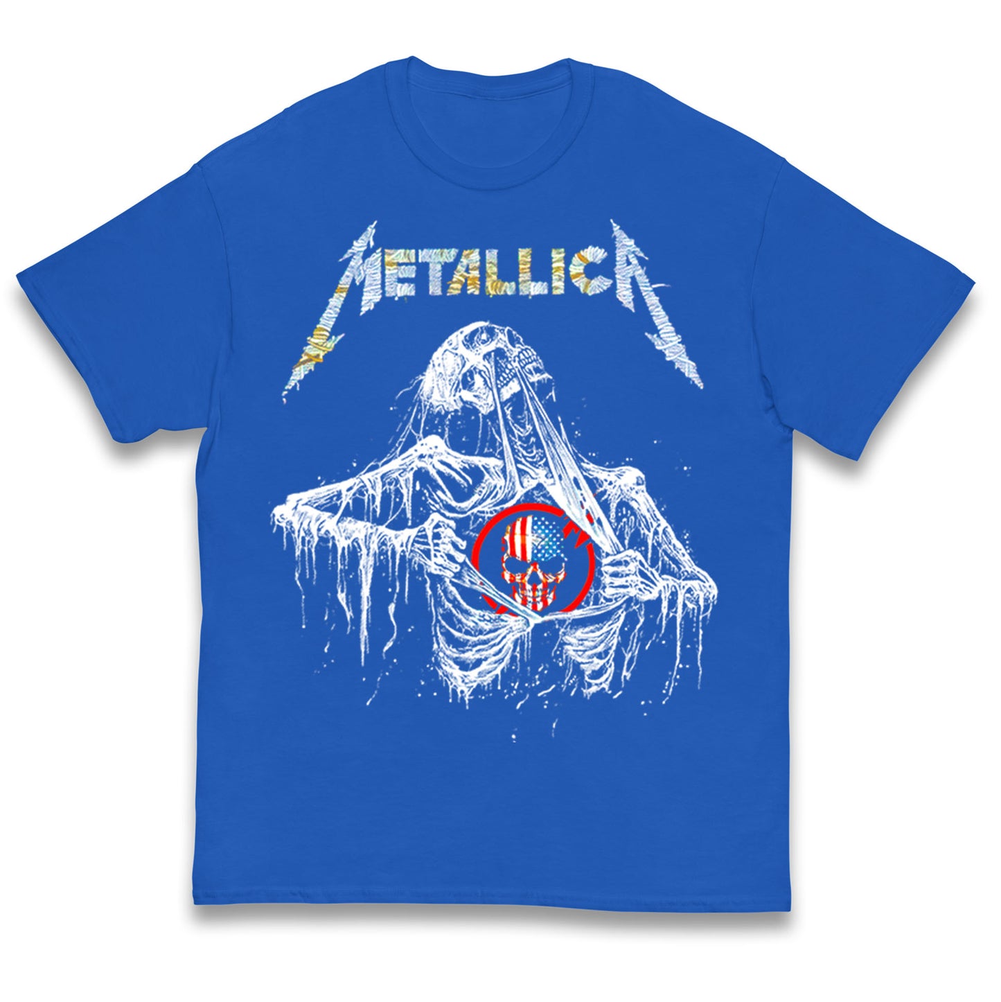 Metallica USA Skull Kids T Shirt