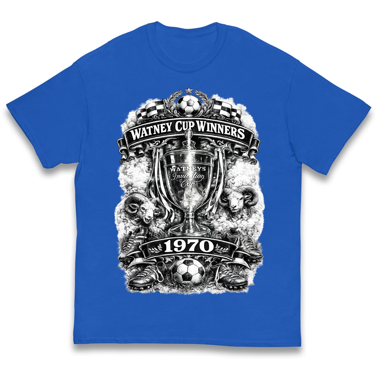 Retro Derby Watney Cup Winners 1970 Kids T Shirt