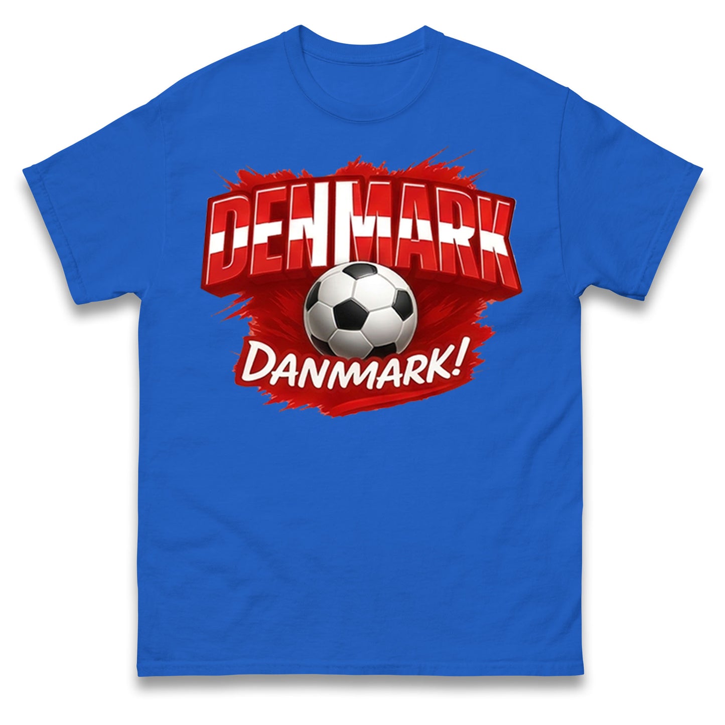 Denmark Retro World Cup T Shirt