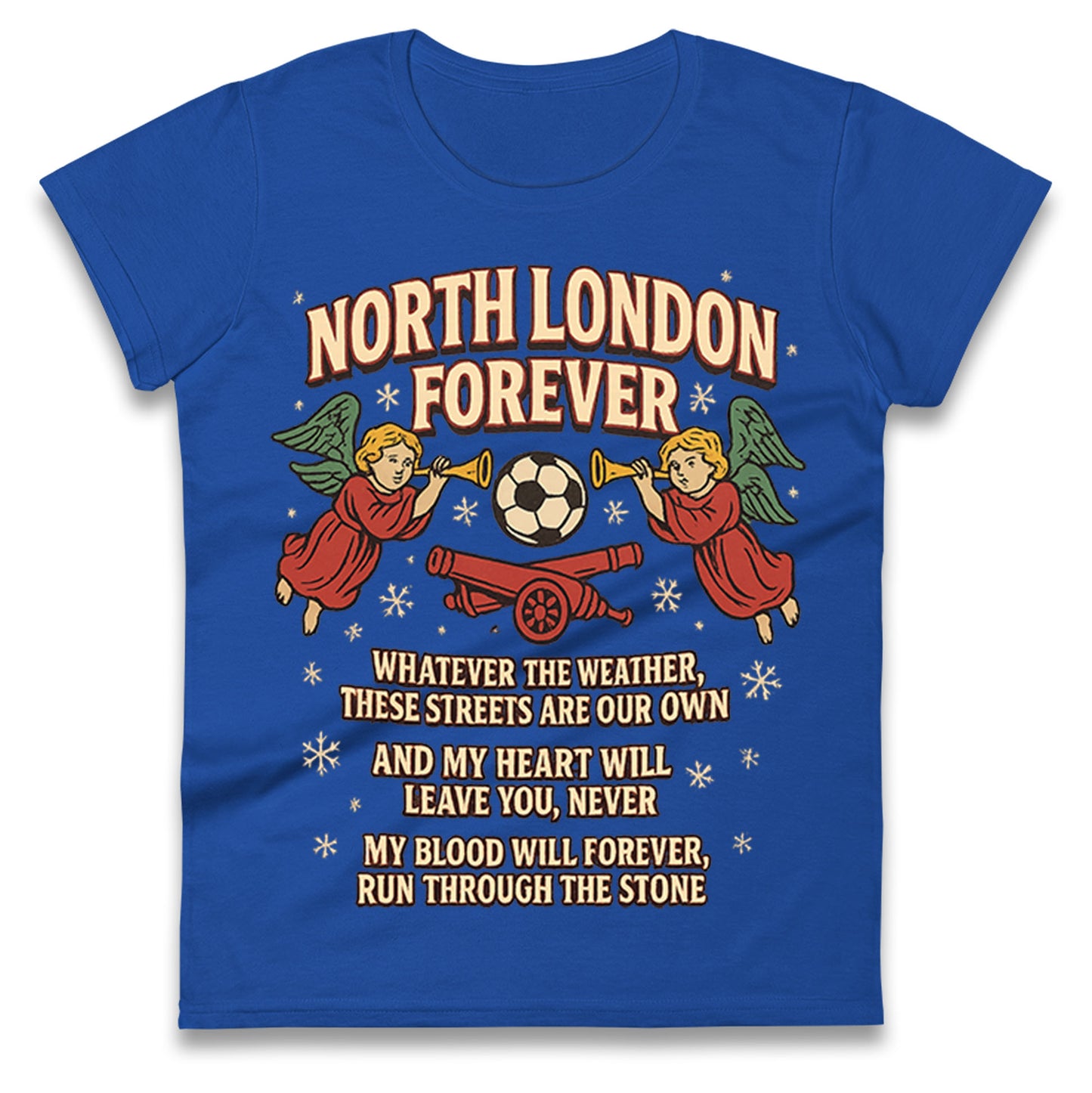Arsenal Christmas Ladies T Shirt