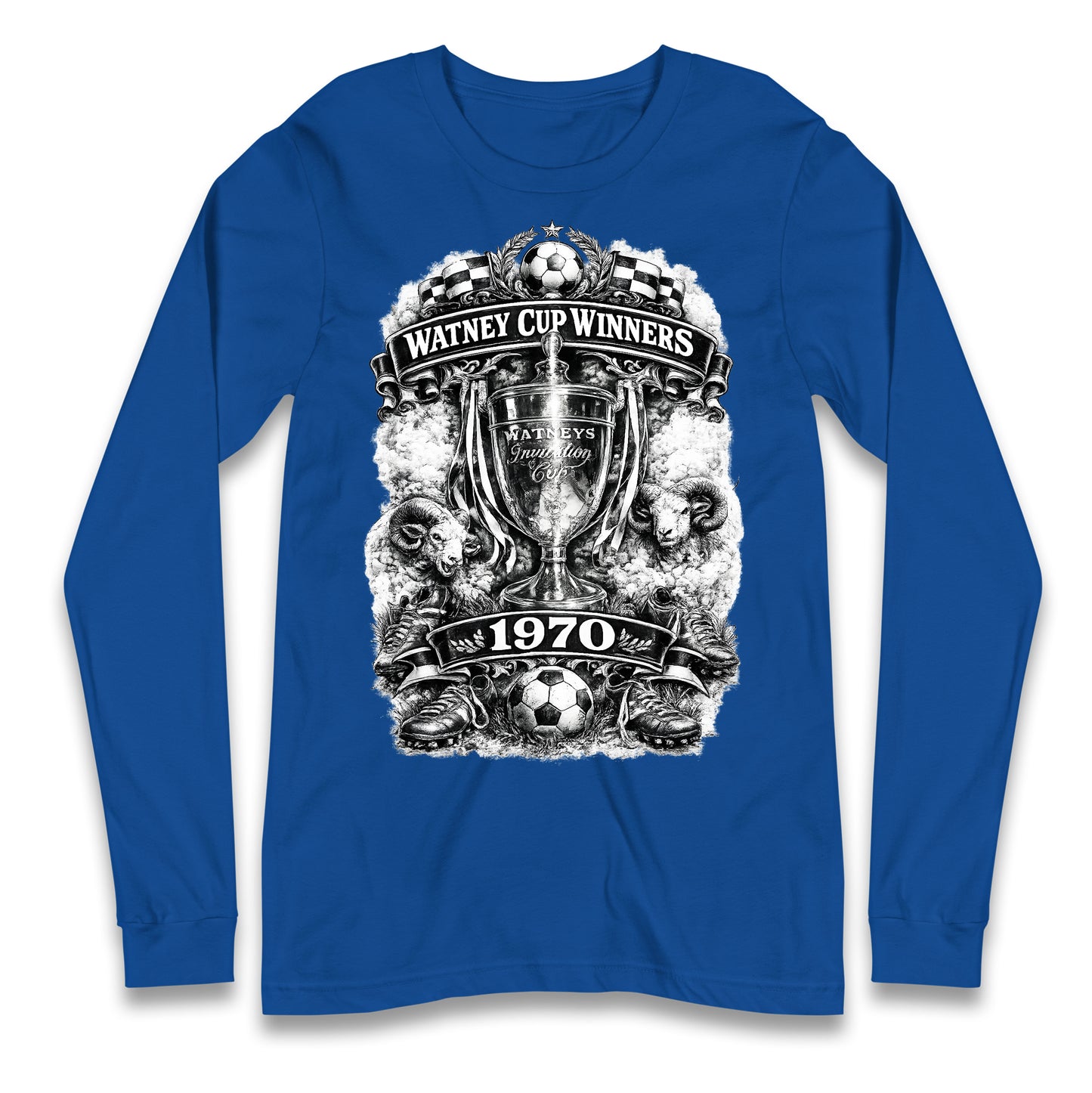 Retro Derby Watney Cup Winners 1970 Longsleeve T Shirt