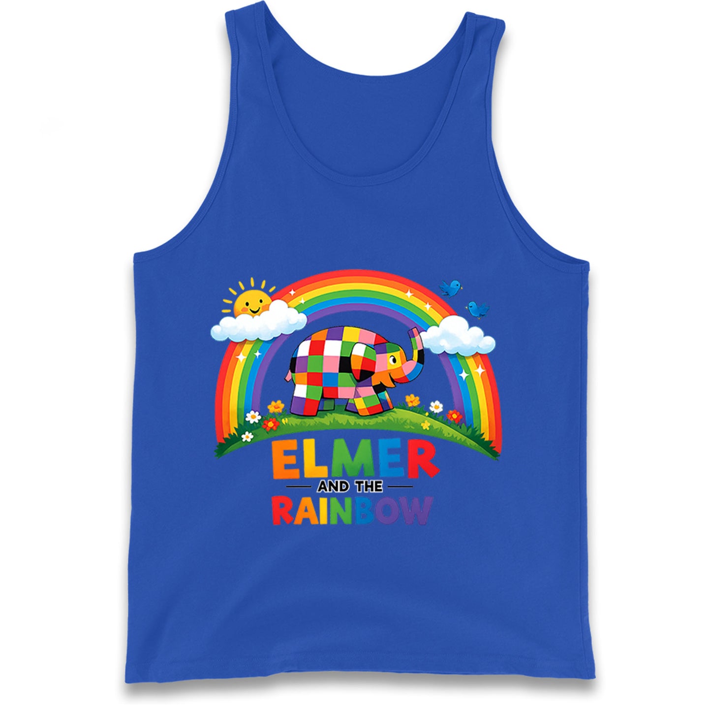 Elmer And The Rainbow Tank Top