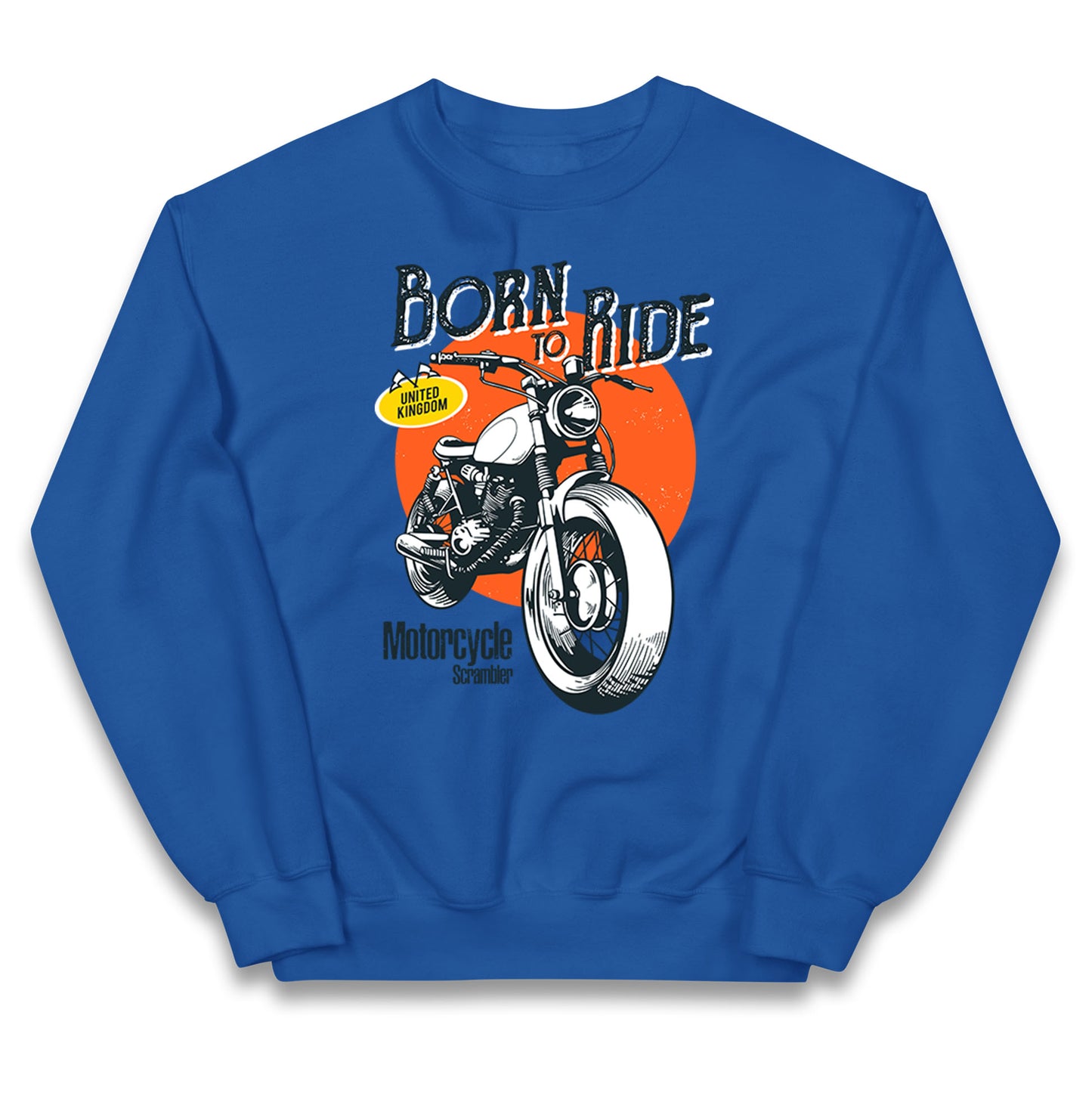 Born To Ride UK Kids Jumper