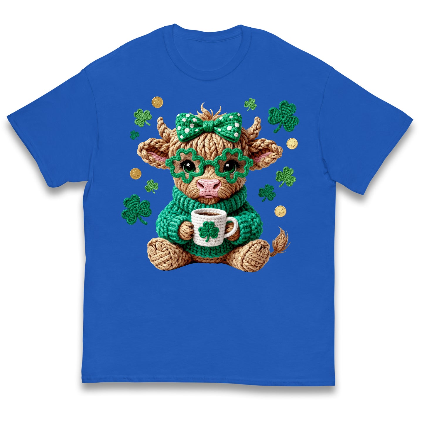 Cute Cow St Patrick Kids T Shirt