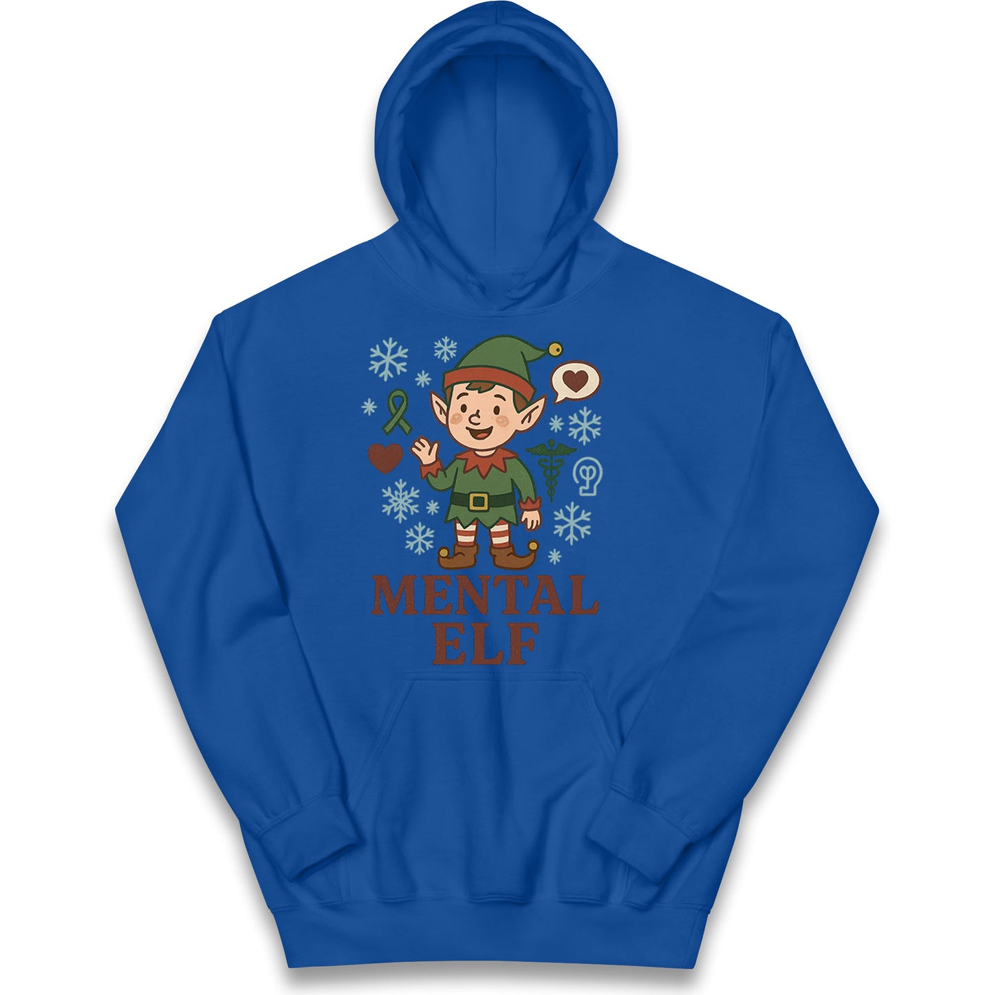 Mental Health Christmas Kids Hoodie