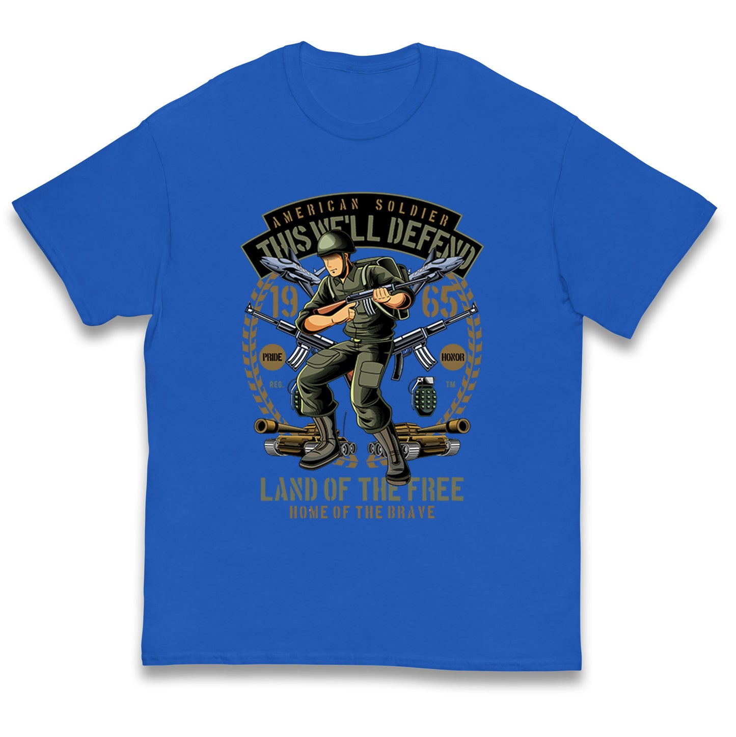 American Soldier Kids T Shirt