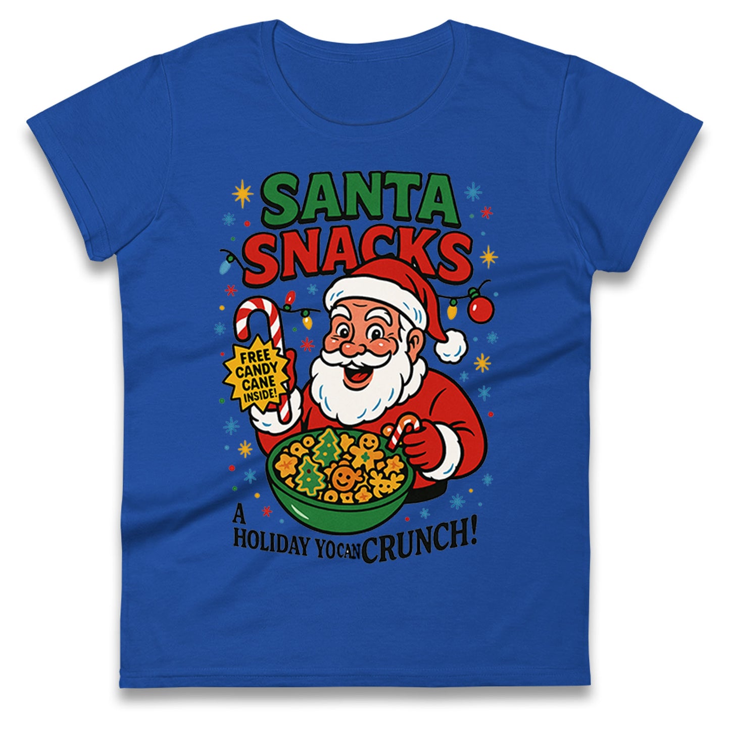 Santa Crunch Ladies T Shirt