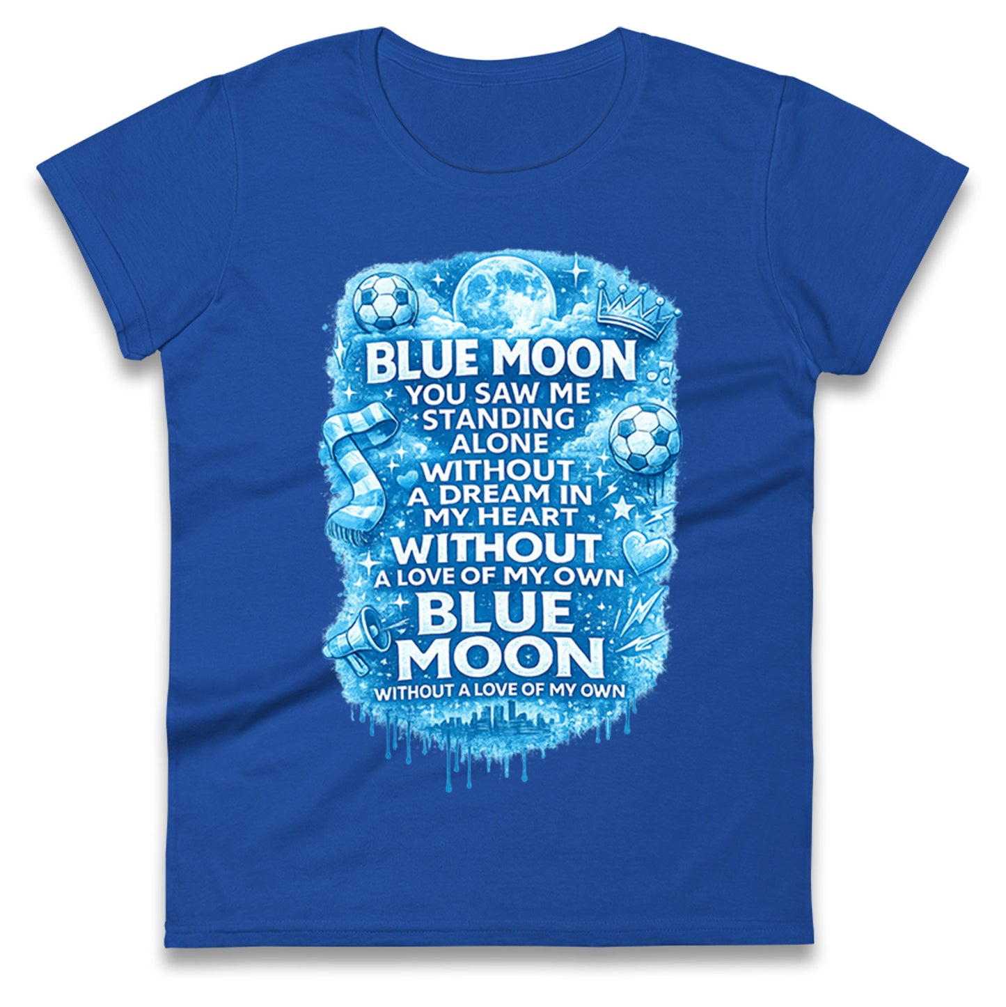 Manchester City Blue Moon Ladies T Shirt