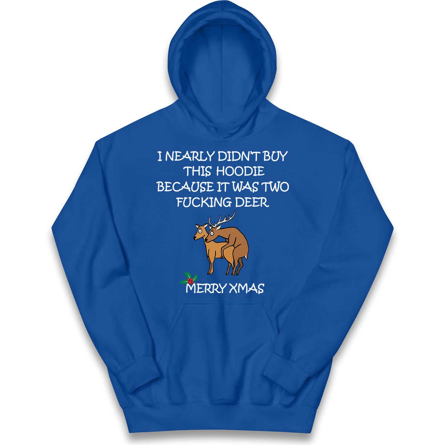 fucking deer christmas hoodie