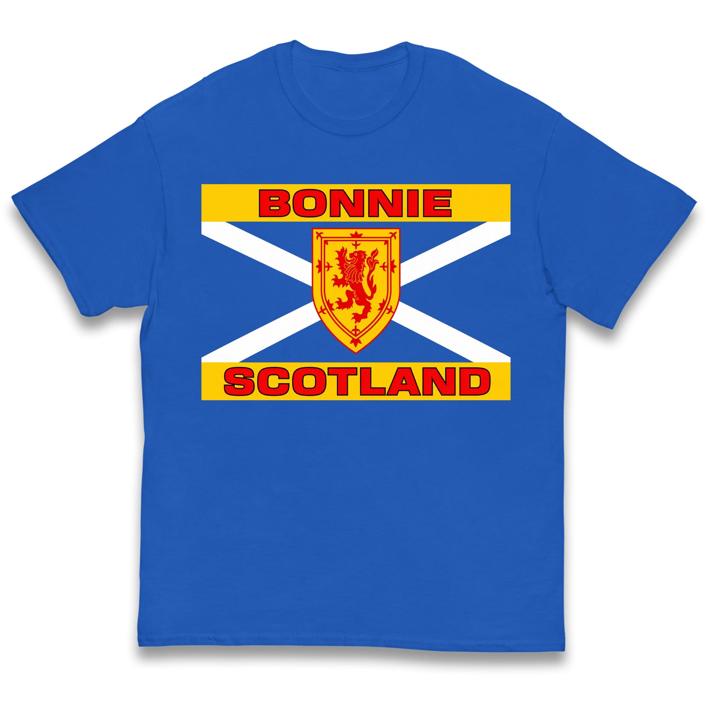 Bonnie Scotland Football Flag Kids T Shirt
