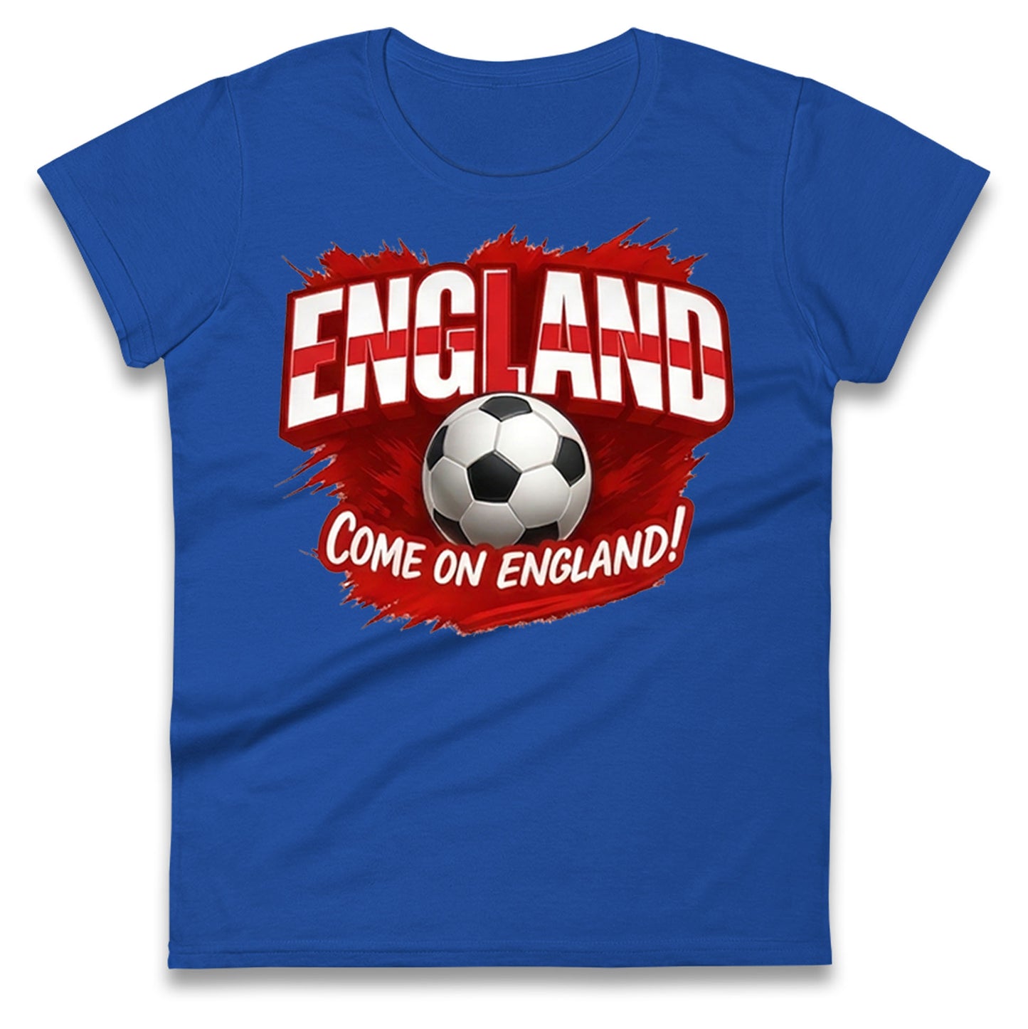 England Retro World Cup Ladies T Shirt