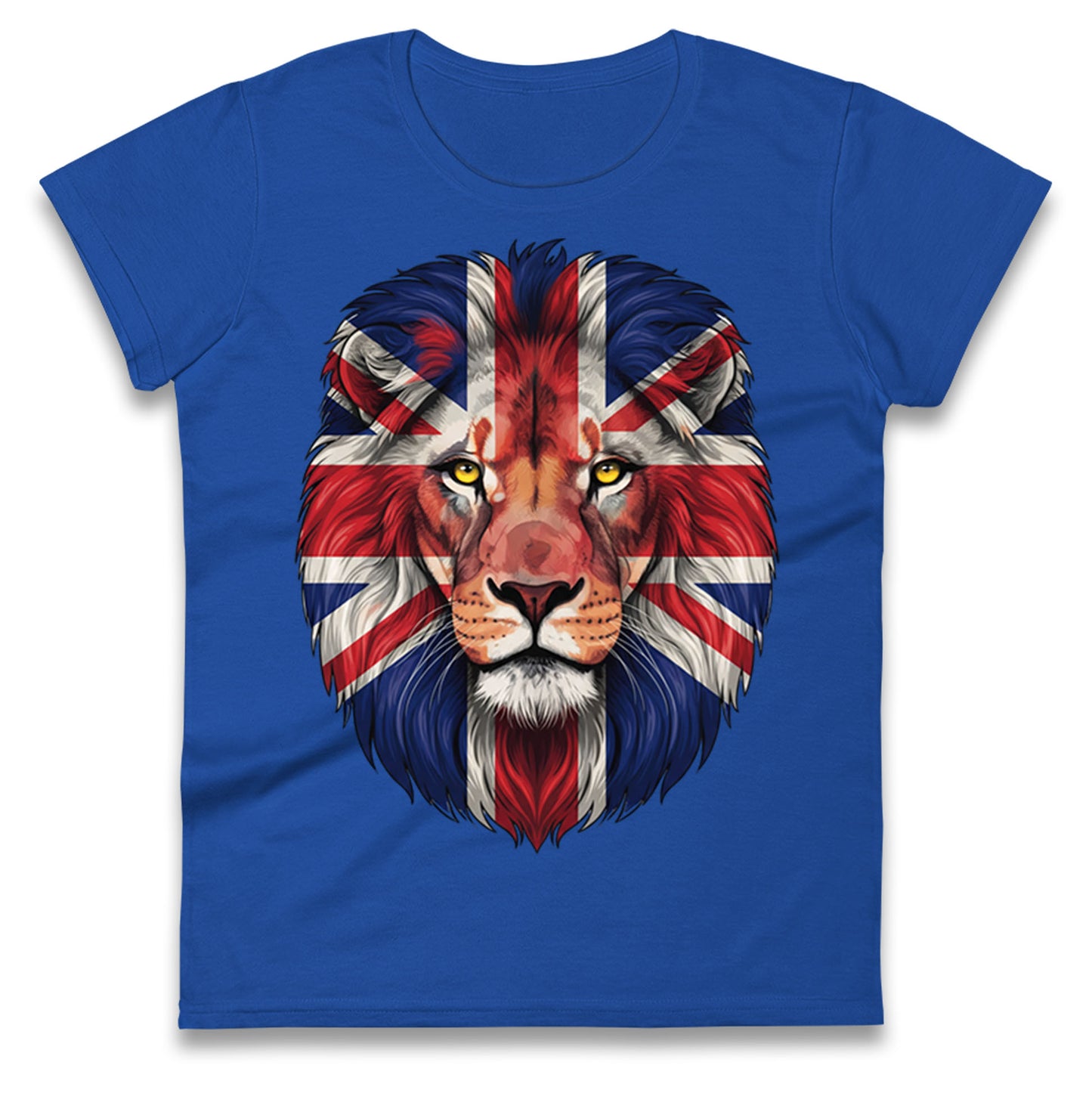 St George Flag Lion Ladies T Shirt