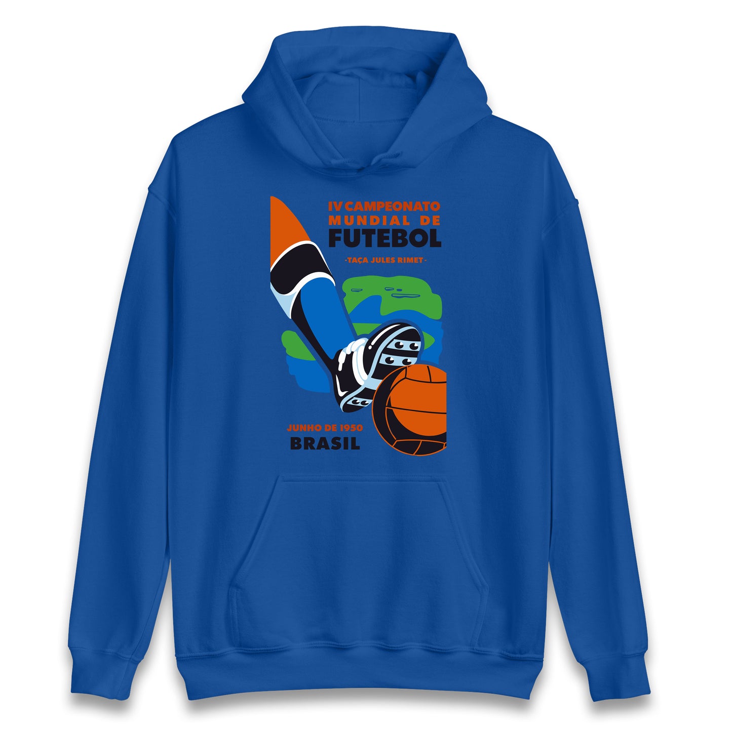 Brasil 1950 Retro World Cup Hoodie