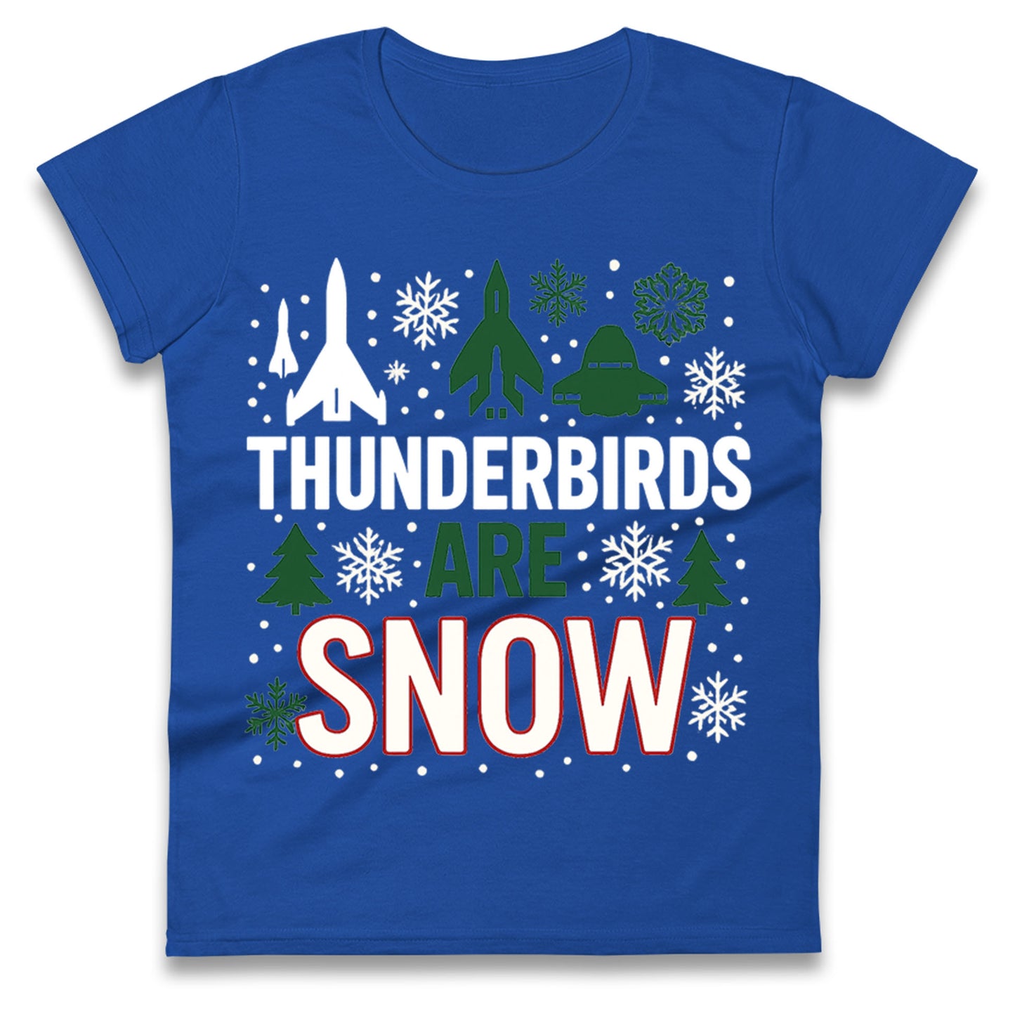 Thunderbirds Christmas Ladies T Shirt