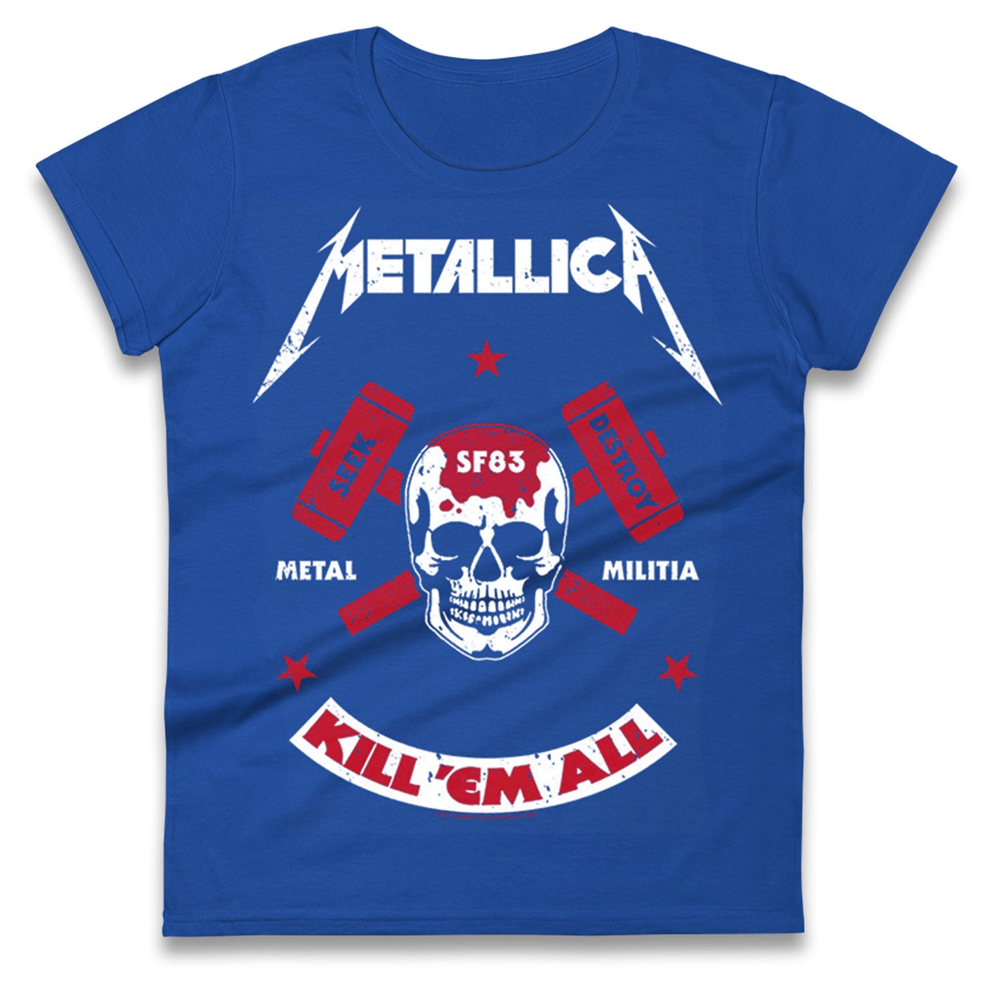 Metallica Seek Destroy Ladies T Shirt