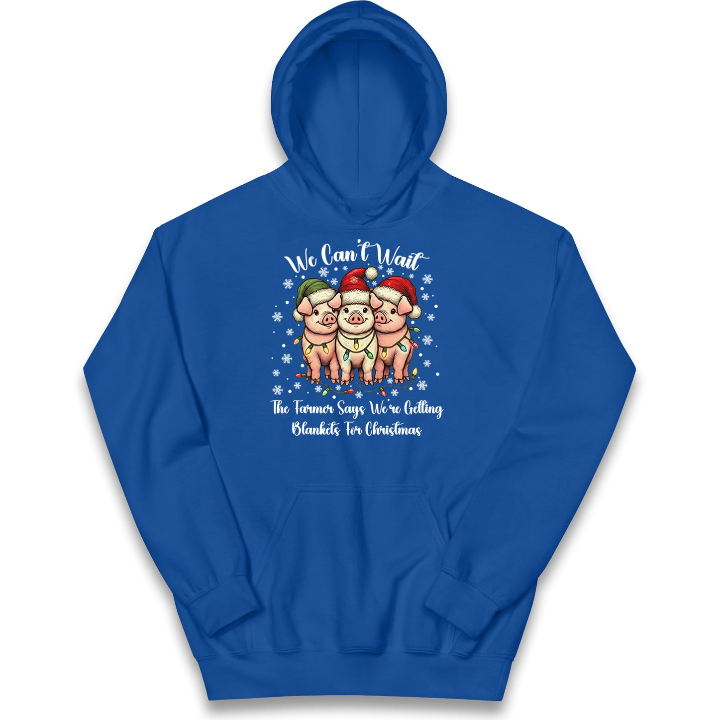 Three Pigs Christmas Kids Hoodie
