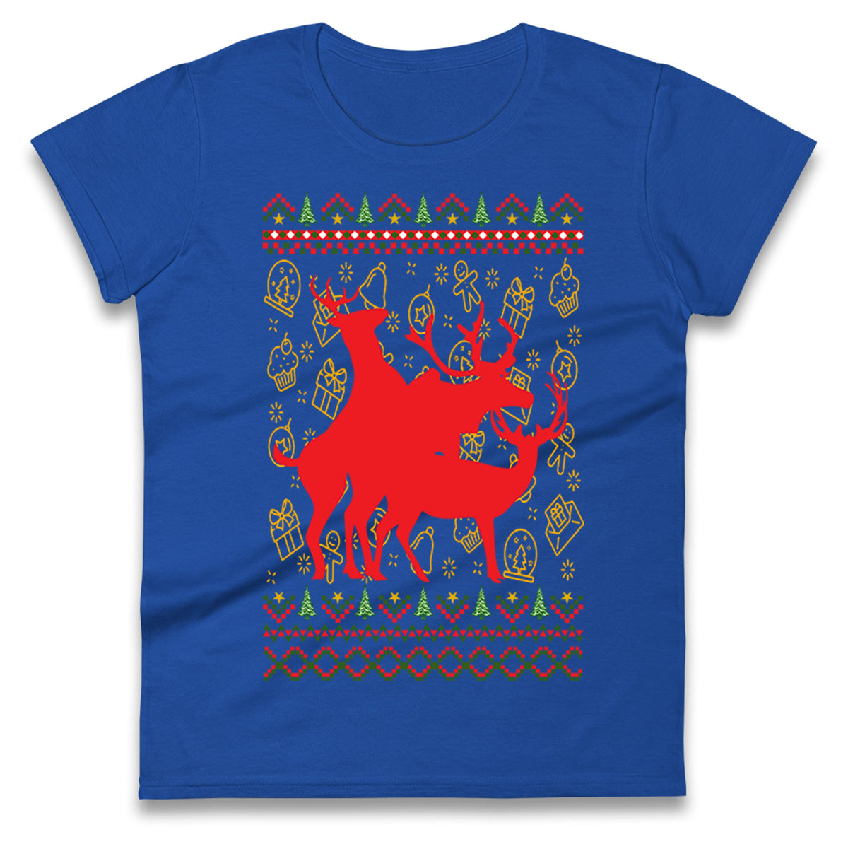 Reindeer Making Fun Christmas T Shirt