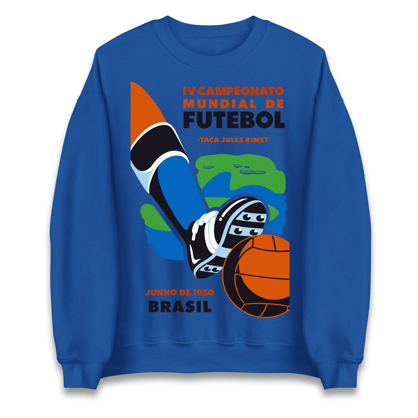 Brasil 1950 Retro World Cup Jumper