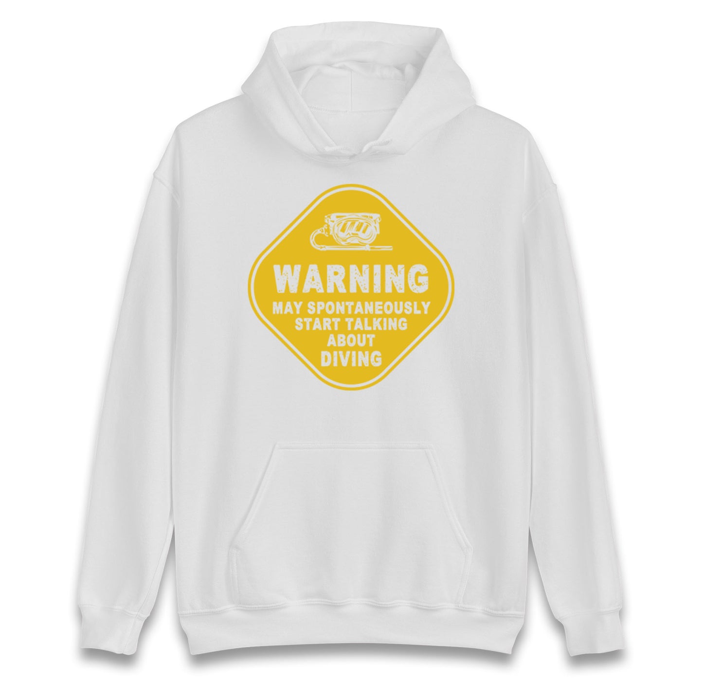 warning diving hoodie