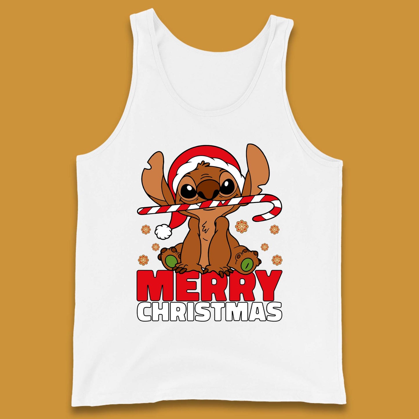 Gingerbread Stitch Christmas Tank Top
