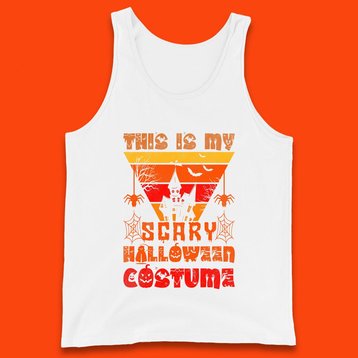 This Is My Scary Halloween Costume Spooky Haunted House Creepy Halloween Tank Top