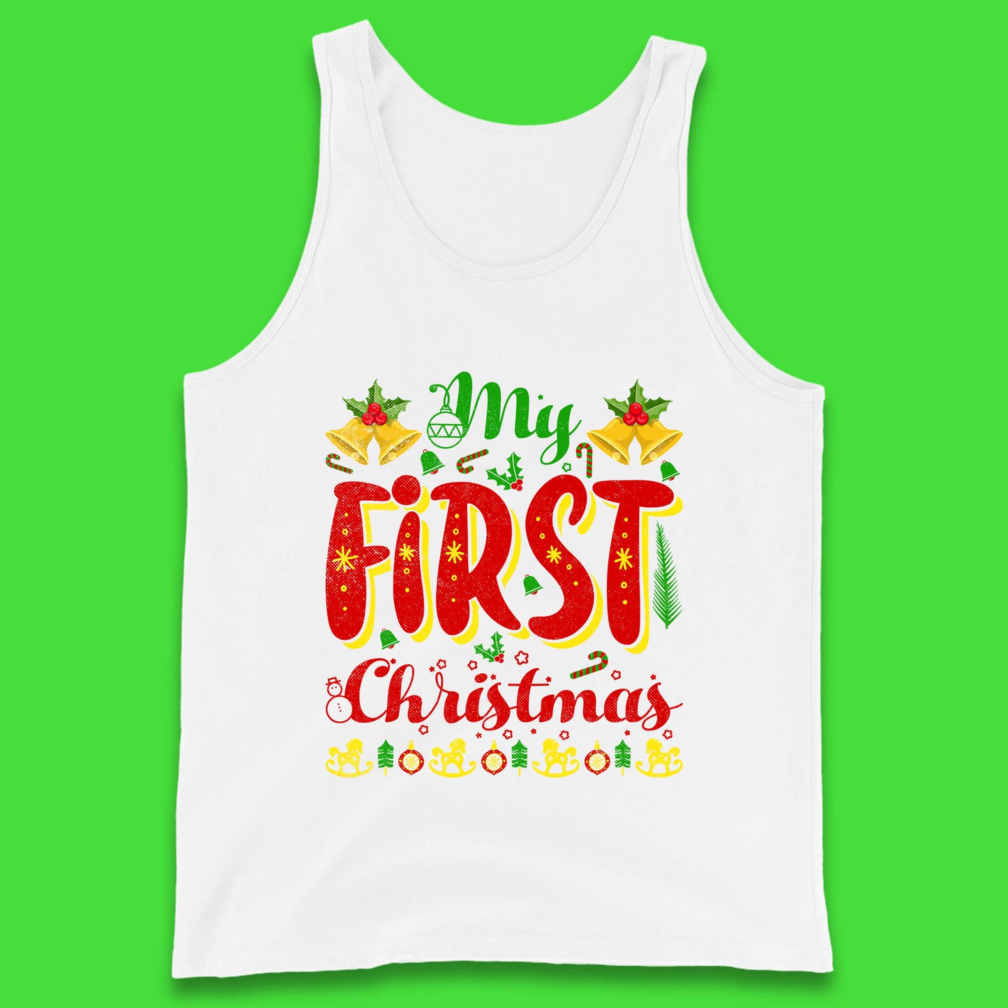 my first christmas tank top