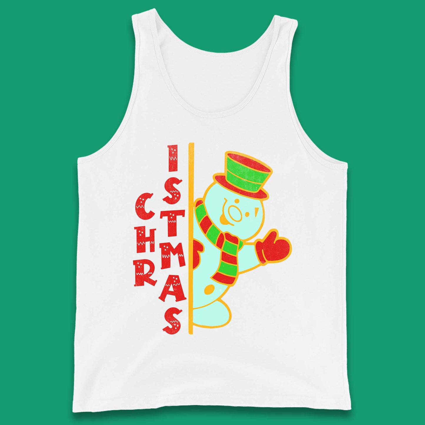 Christmas Snowman Tank Top