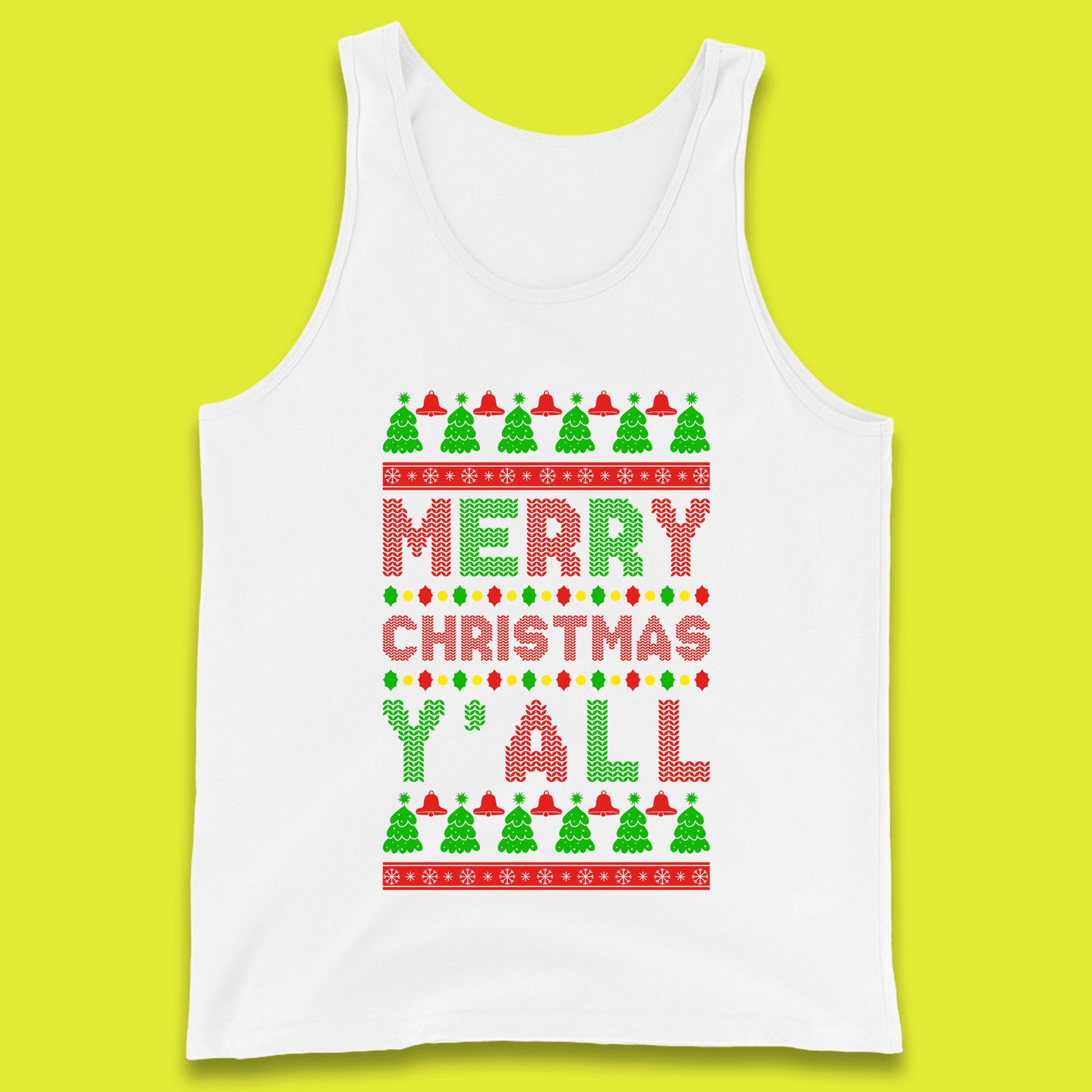merry christmas y all tank top