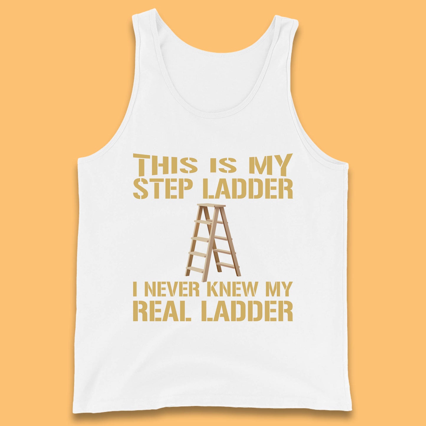 This Is My Step Ladder I Never Knew My Real Ladder Funny Joke Humour Tank Top