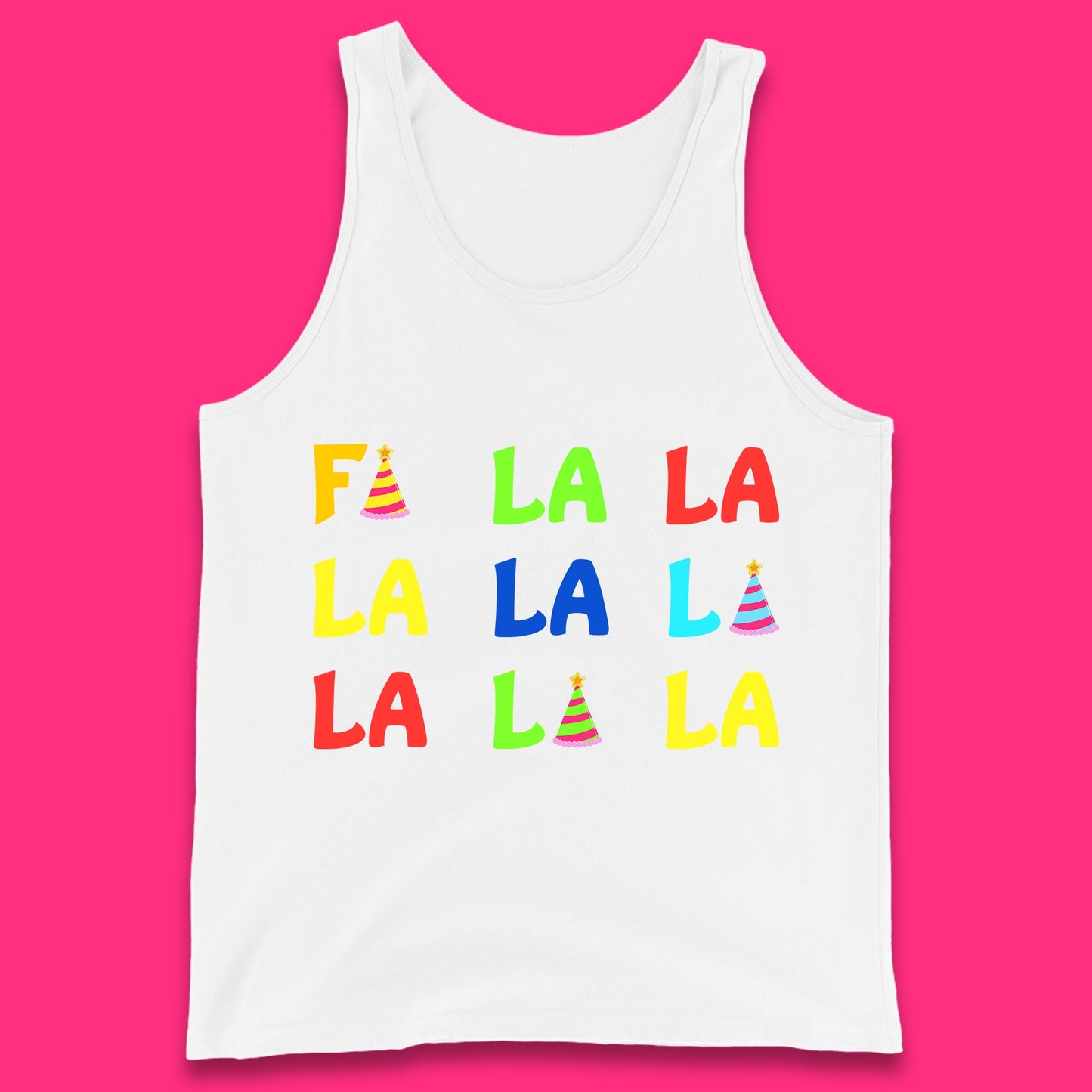 fa la la la christmas song tank top