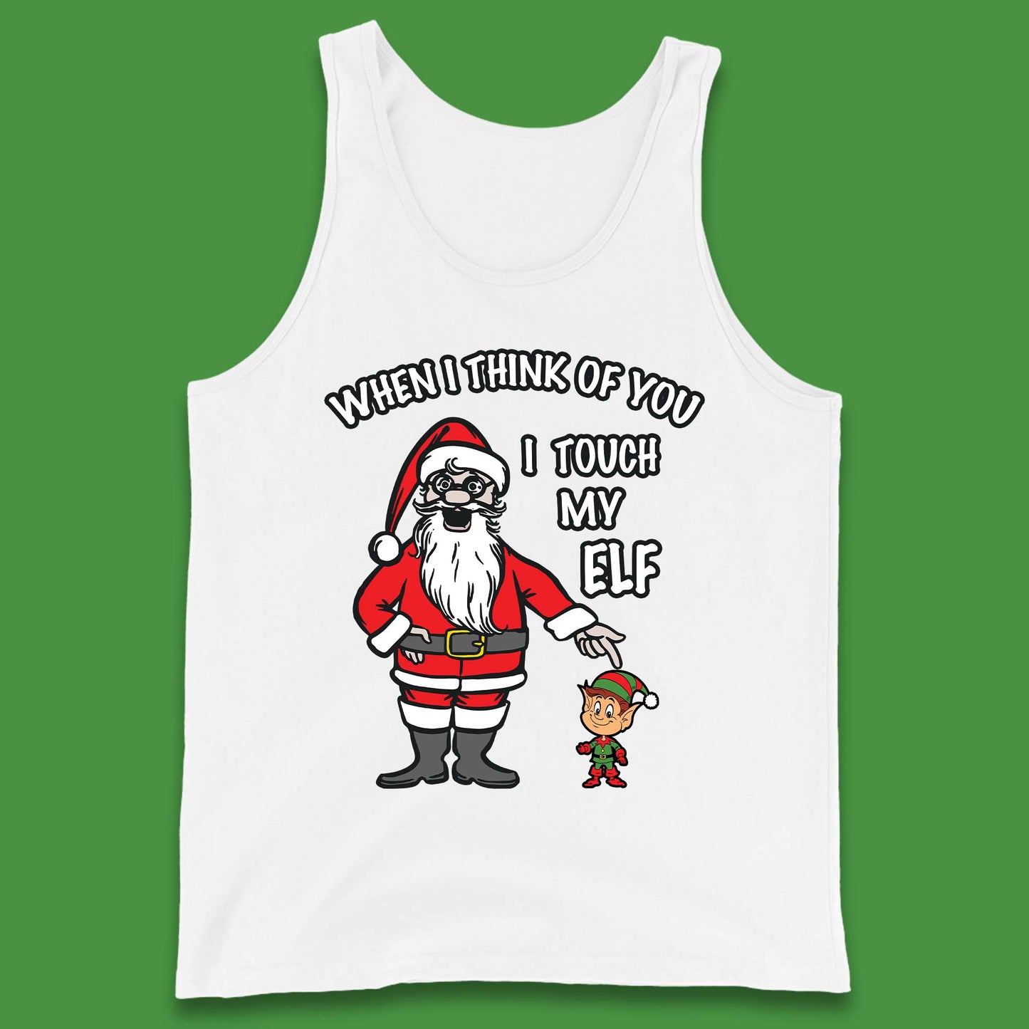 Cheeky Rude Funny Christmas Tank Top