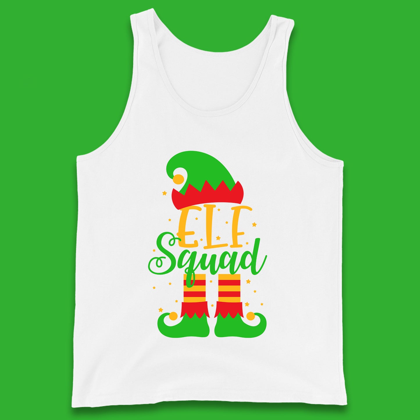 christmas elf squad tank top