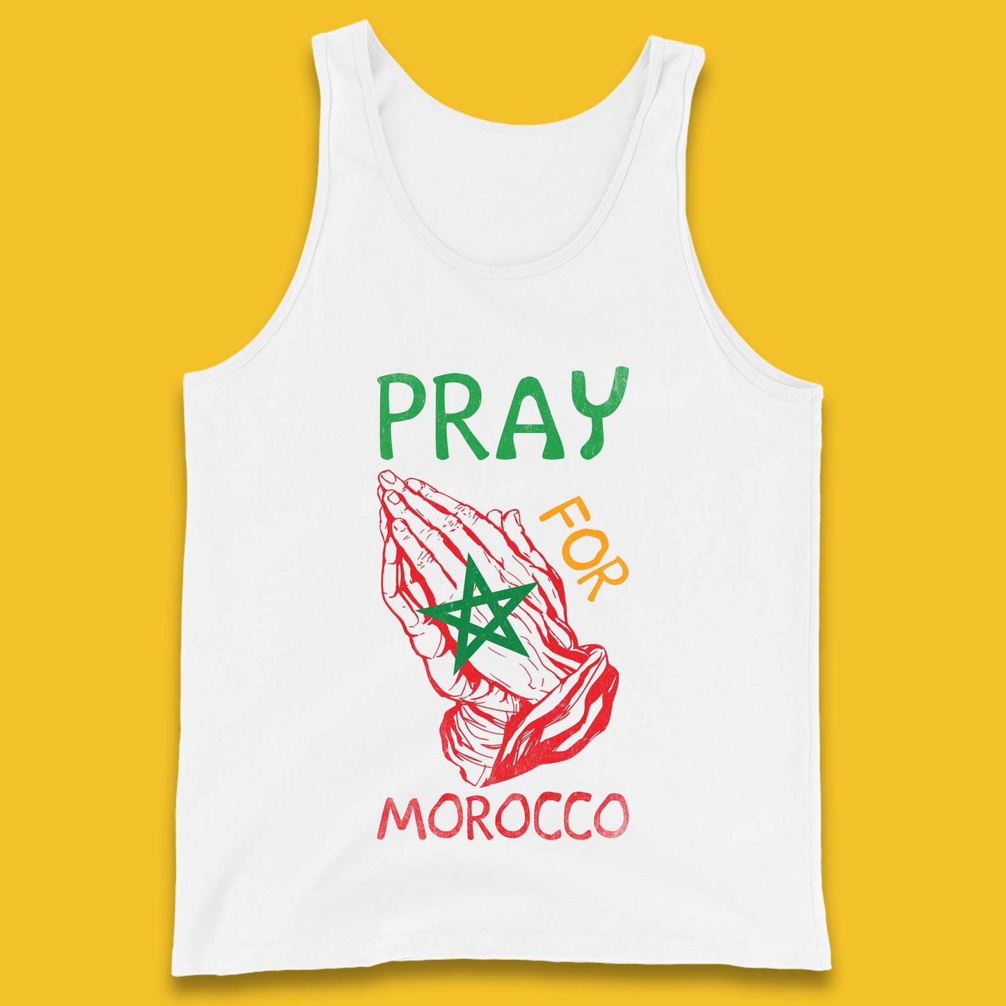 Pray For Morocco Stand With Morocco Support Morocco Stay Strong Morocco Earthquake Tank Top