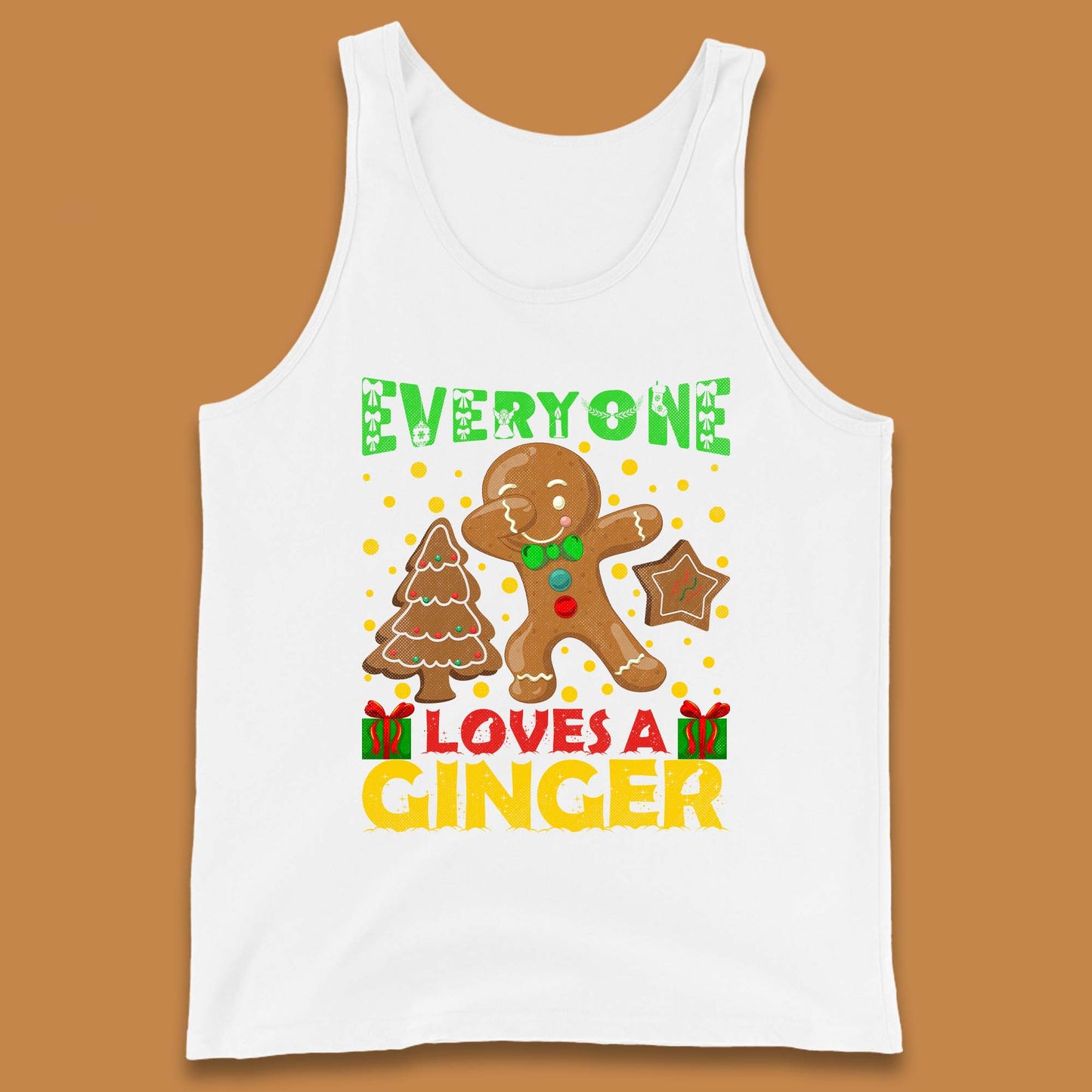 Dabbing Gingerbread Christmas Tank Top